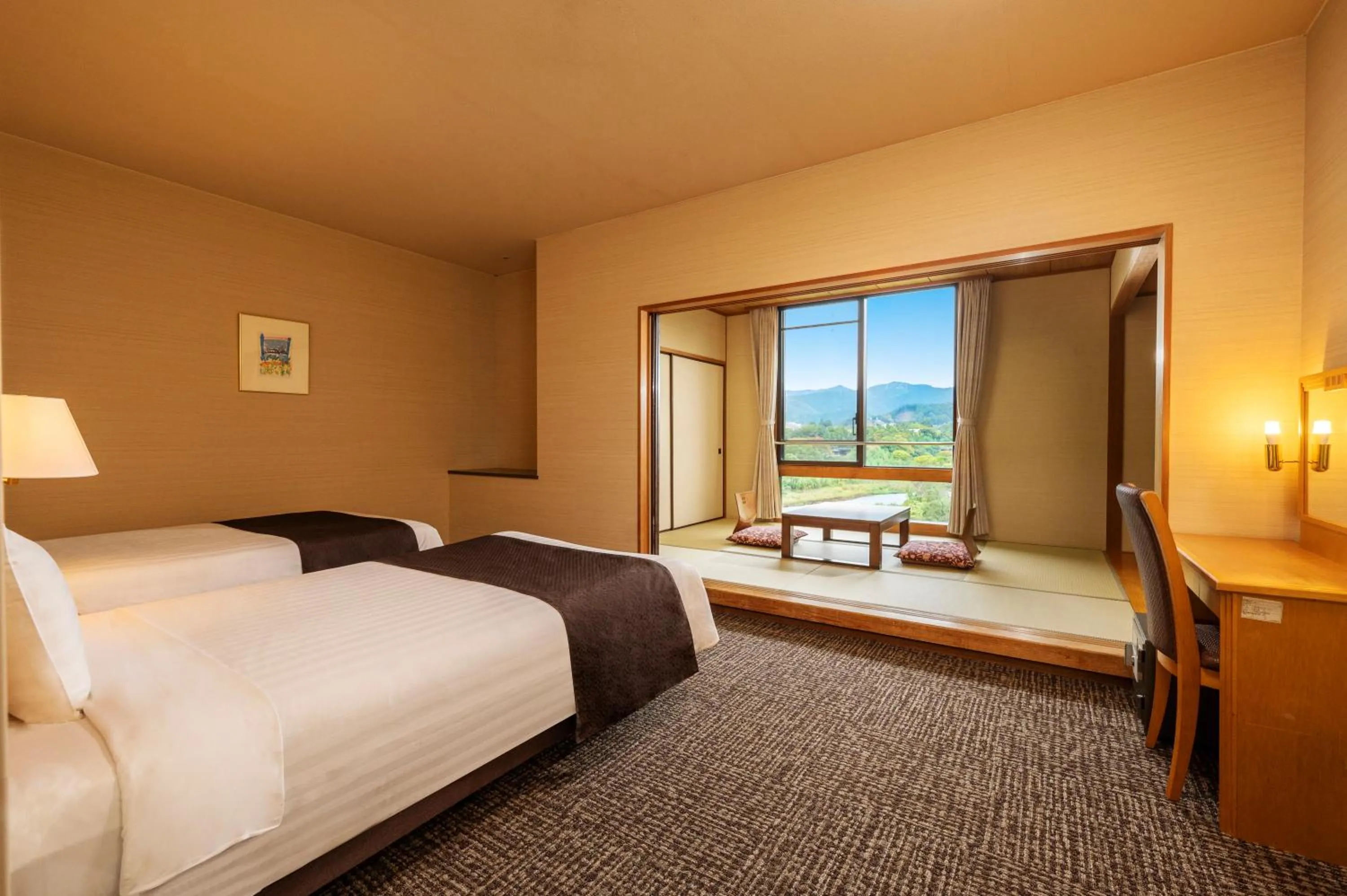 Japanese-Western style Room(With Private Bath)- no pets allowed - single occupancy in KAMENOI HOTEL Ome