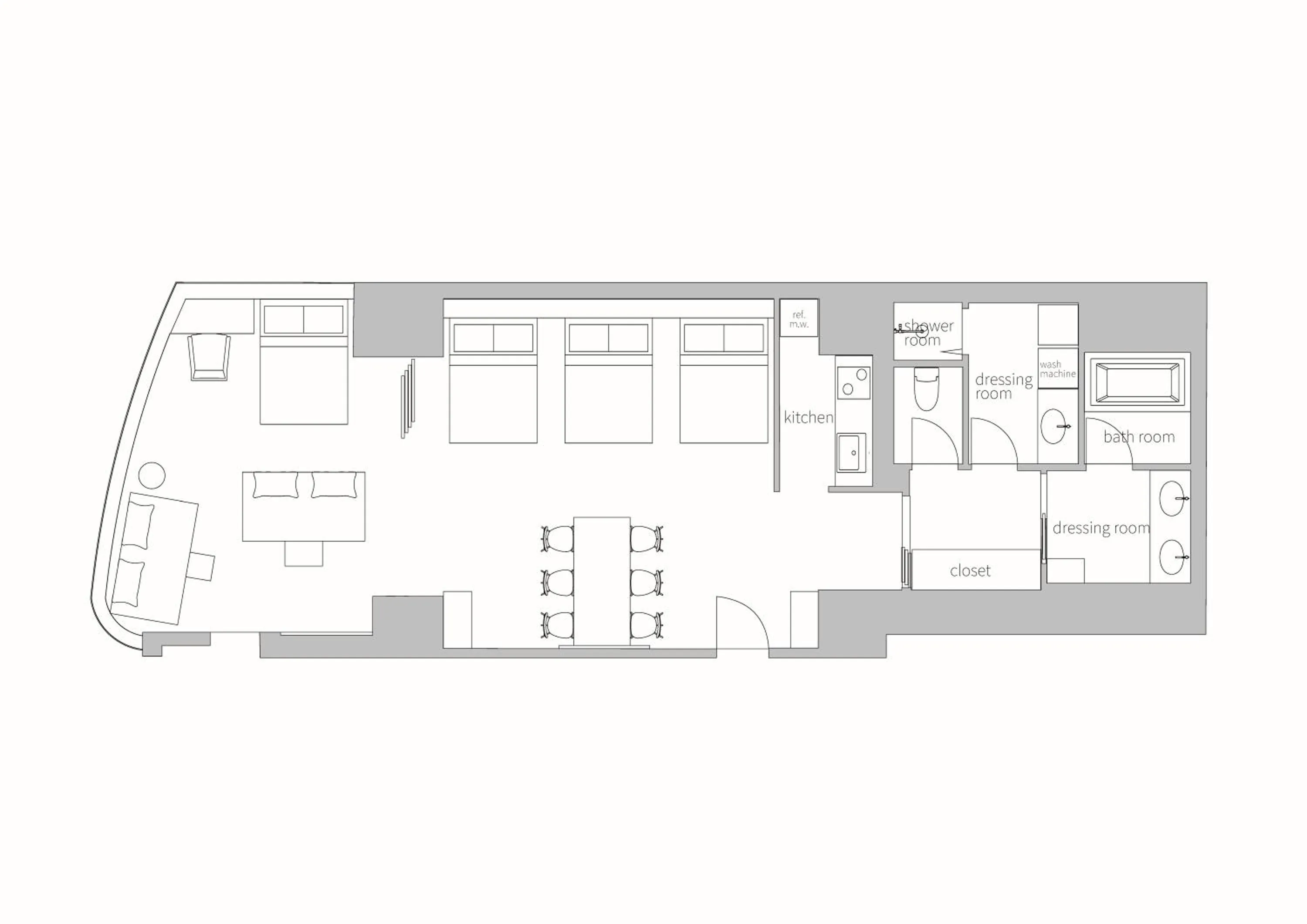 Floor plan in Olympic Inn Azabu