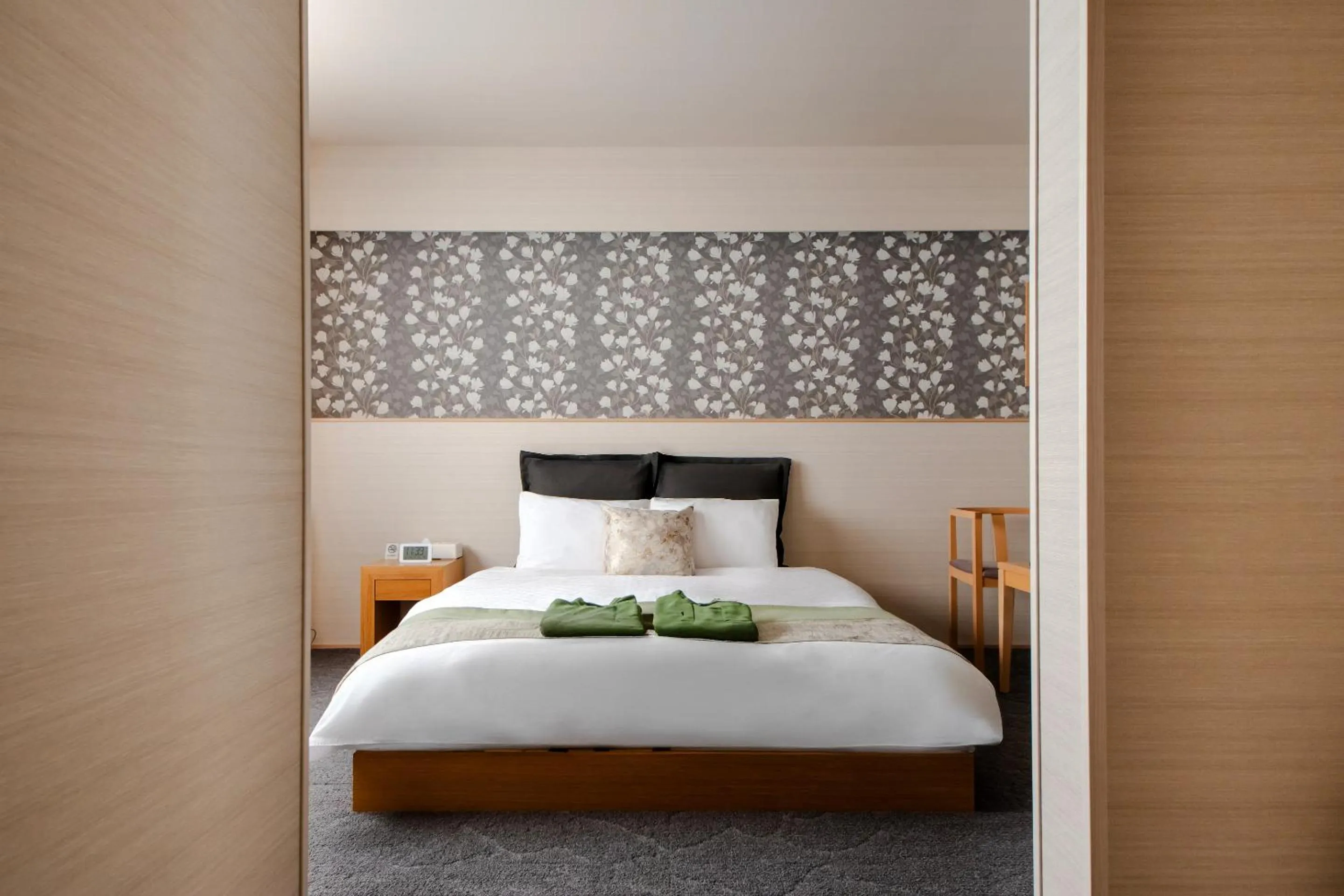 Bed in Hotel Naranohamori