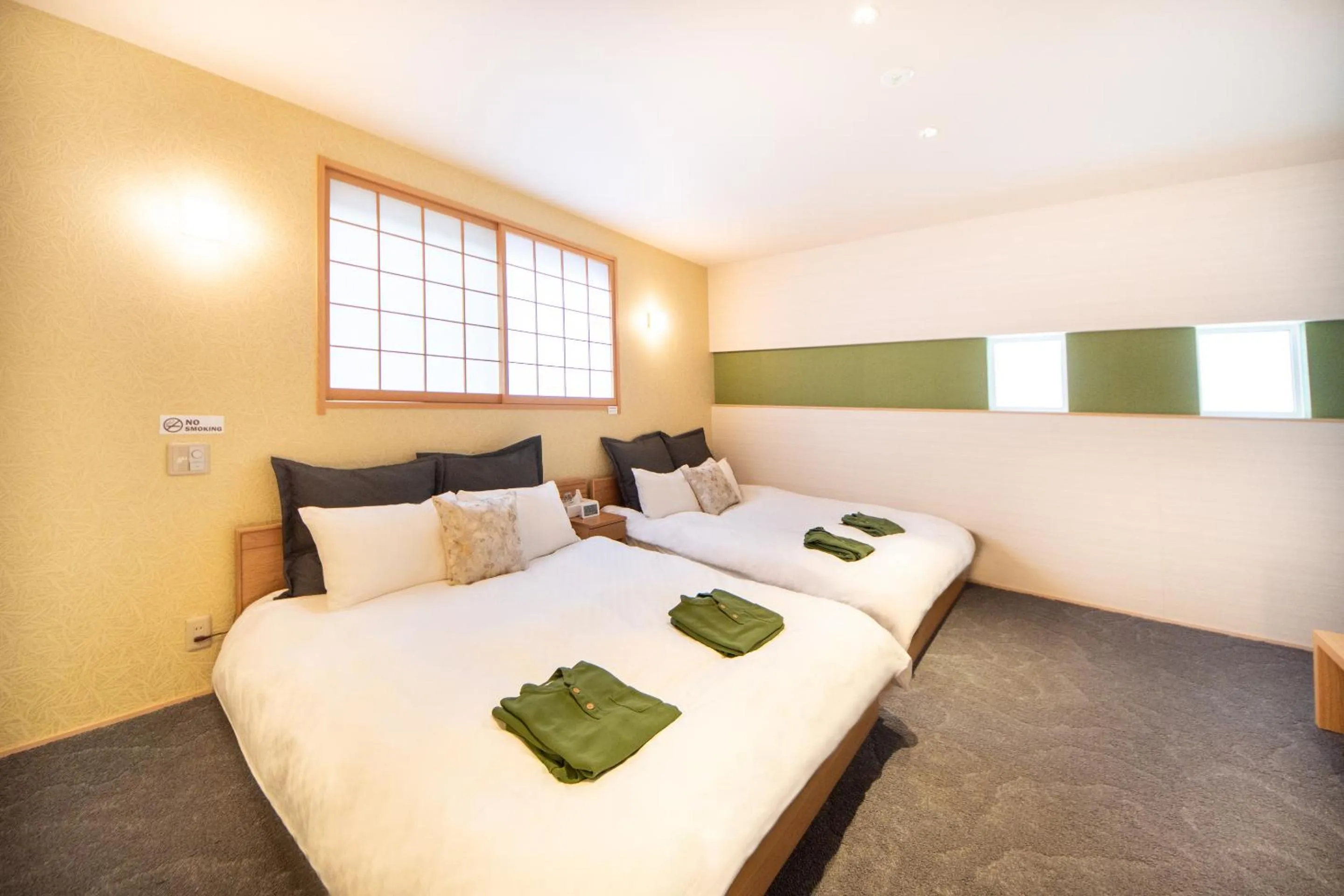 Bed in Hotel Naranohamori