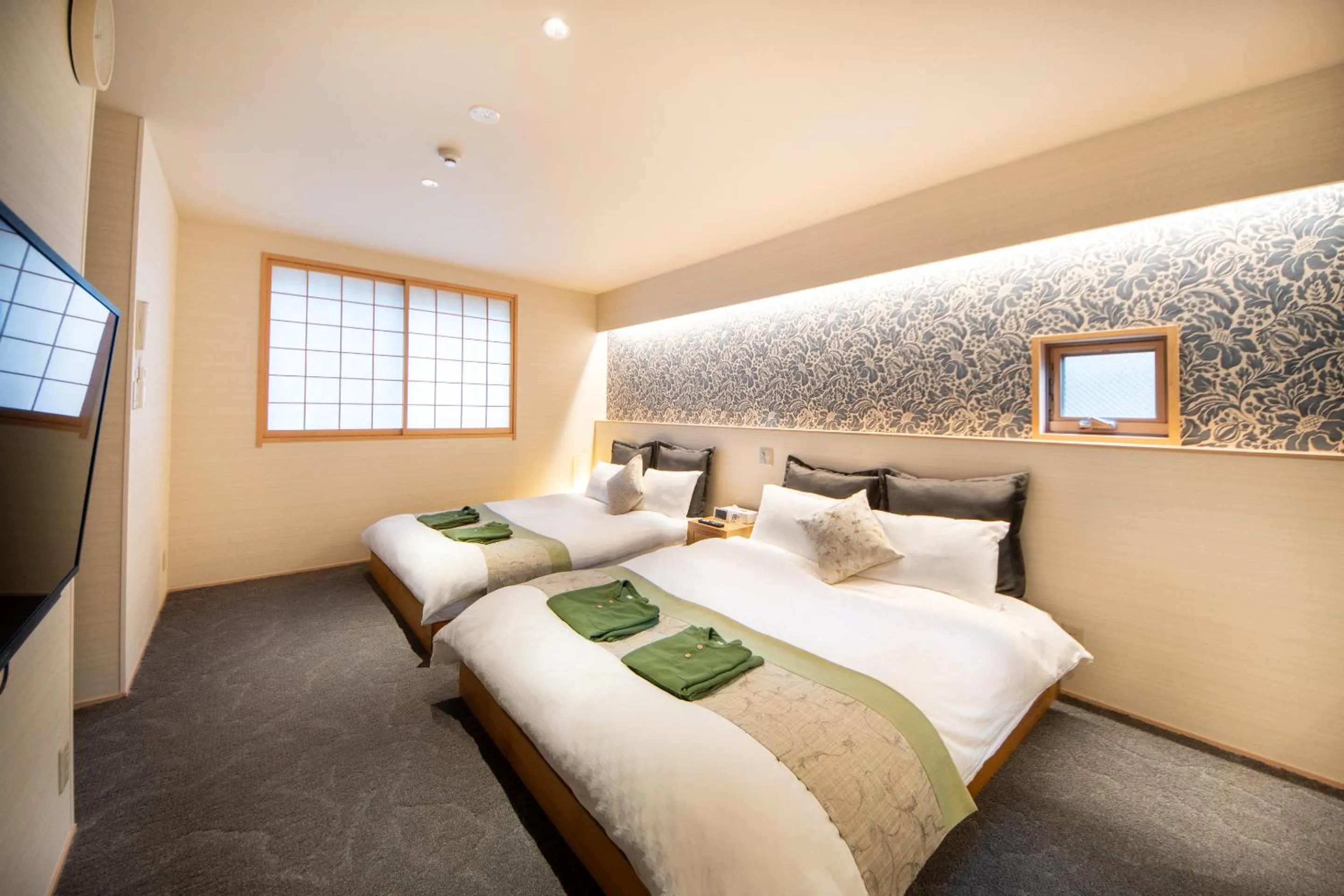 Bed in Hotel Naranohamori