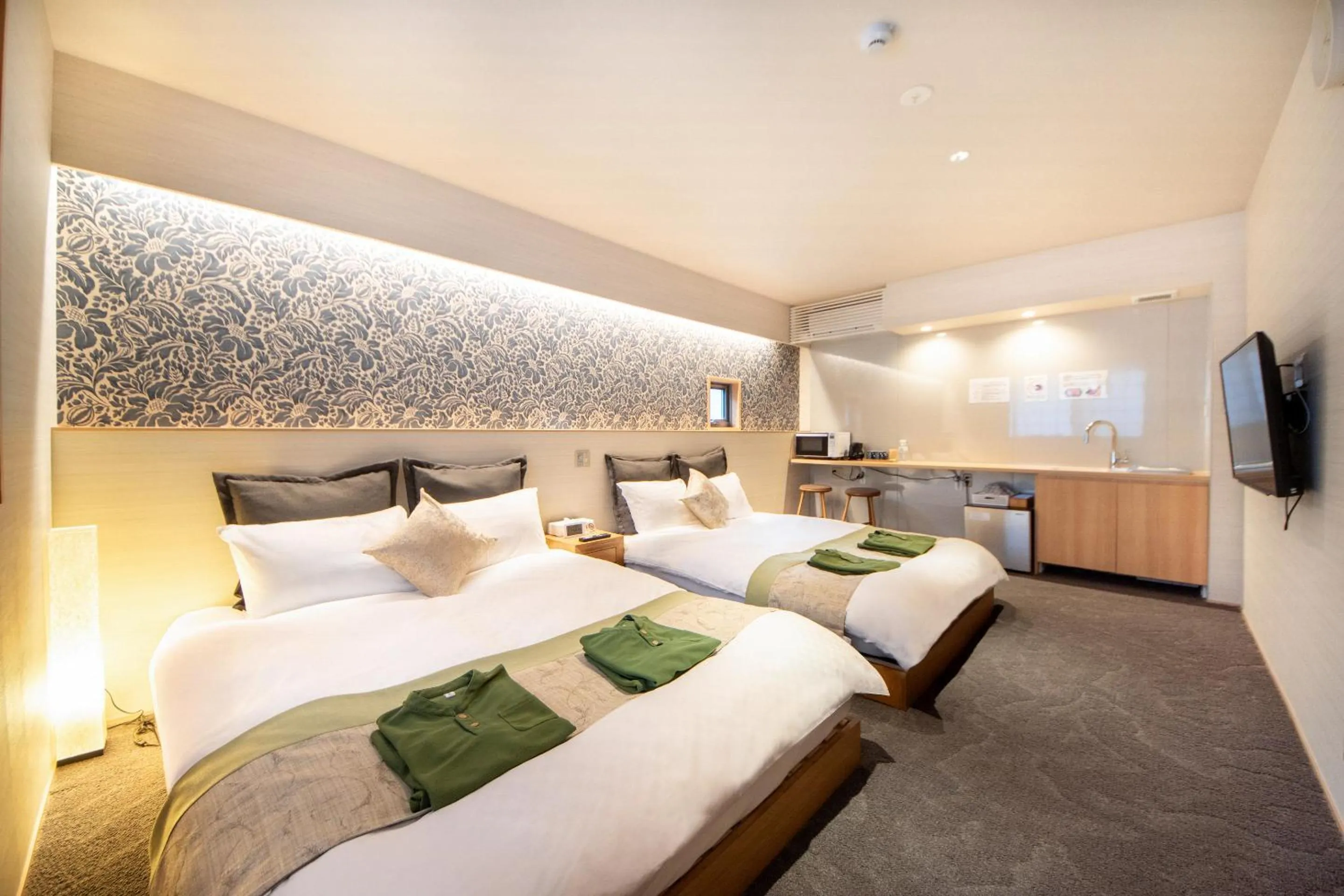 Bed in Hotel Naranohamori