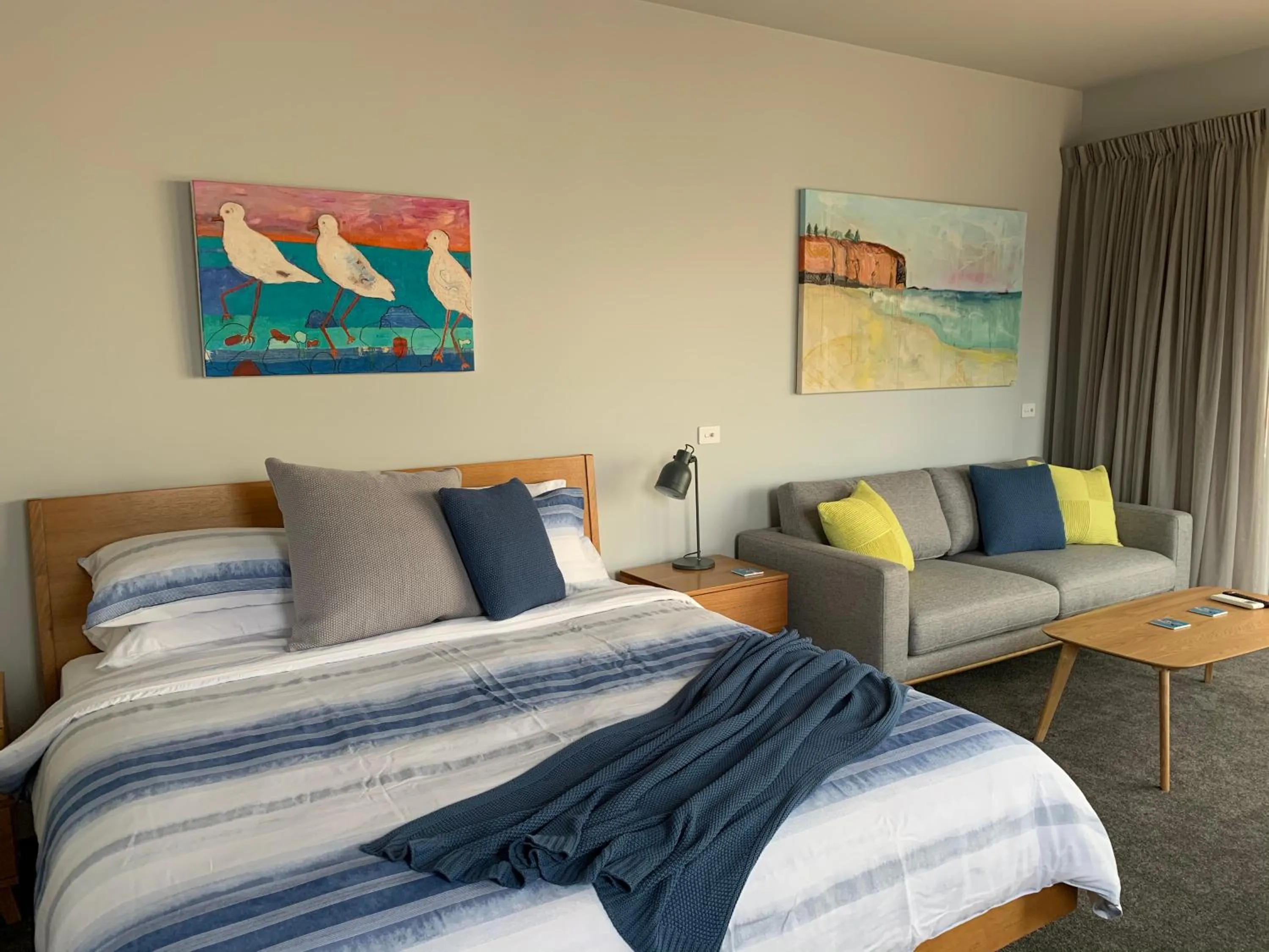 Living room, Bed in Boat Harbour Jetty B&B