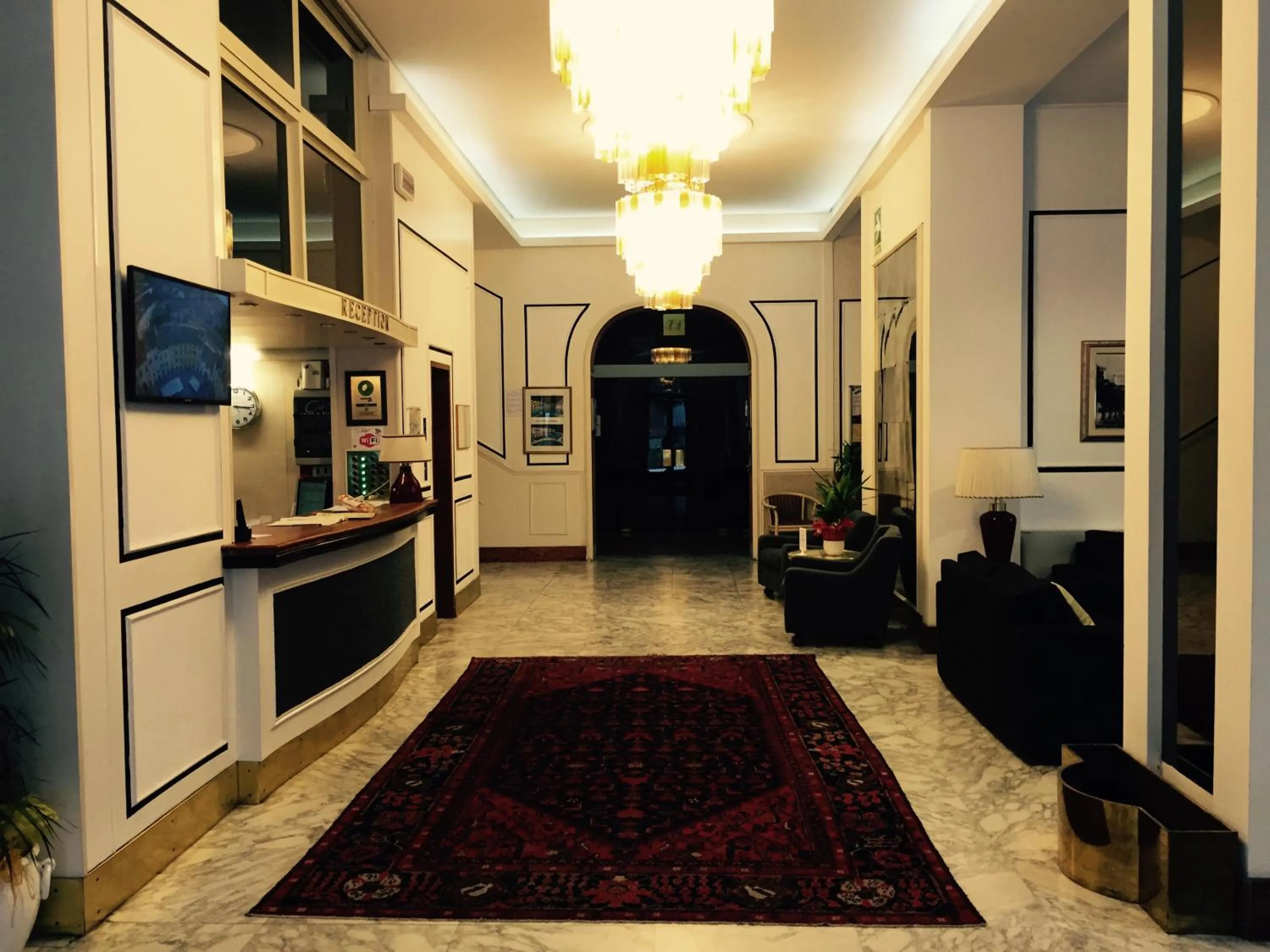 Lobby or reception in Hotel Biondi