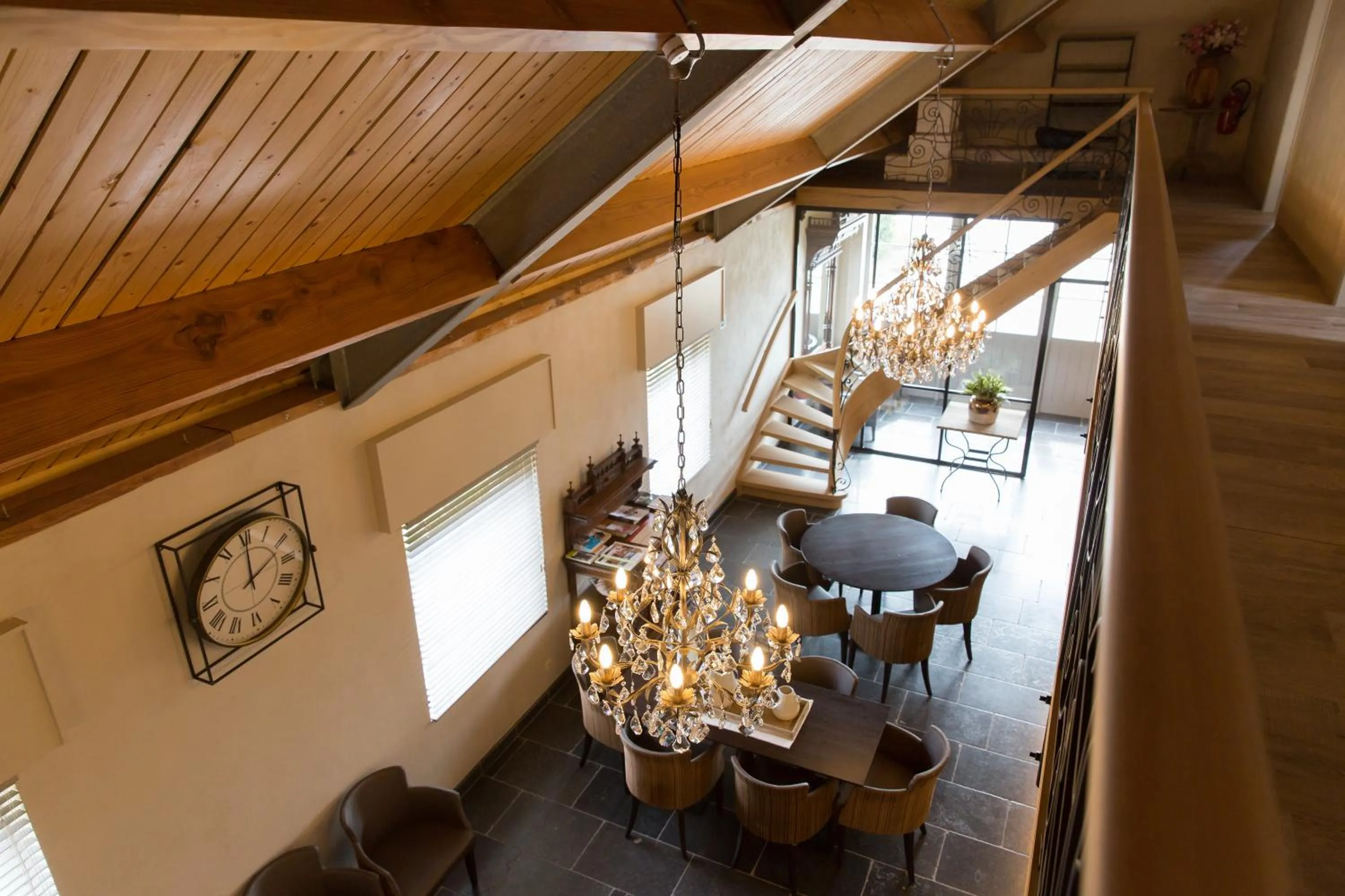 Dining area in Vakantiewoning Abeellogies