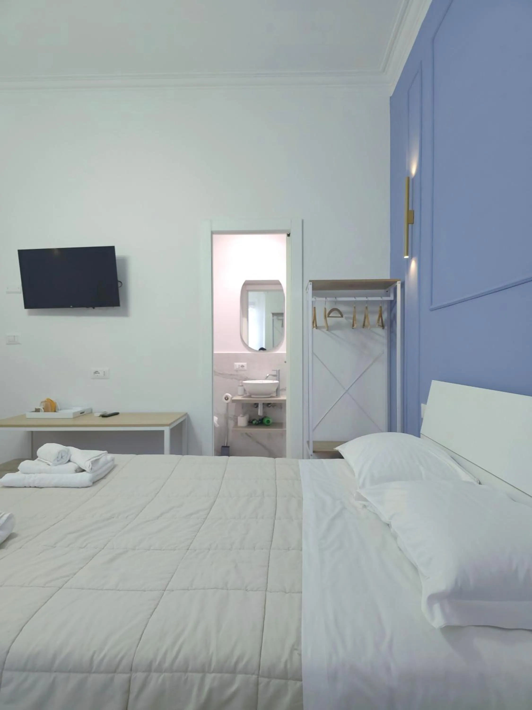 Bed in B&B Aurelia Garden Rooms