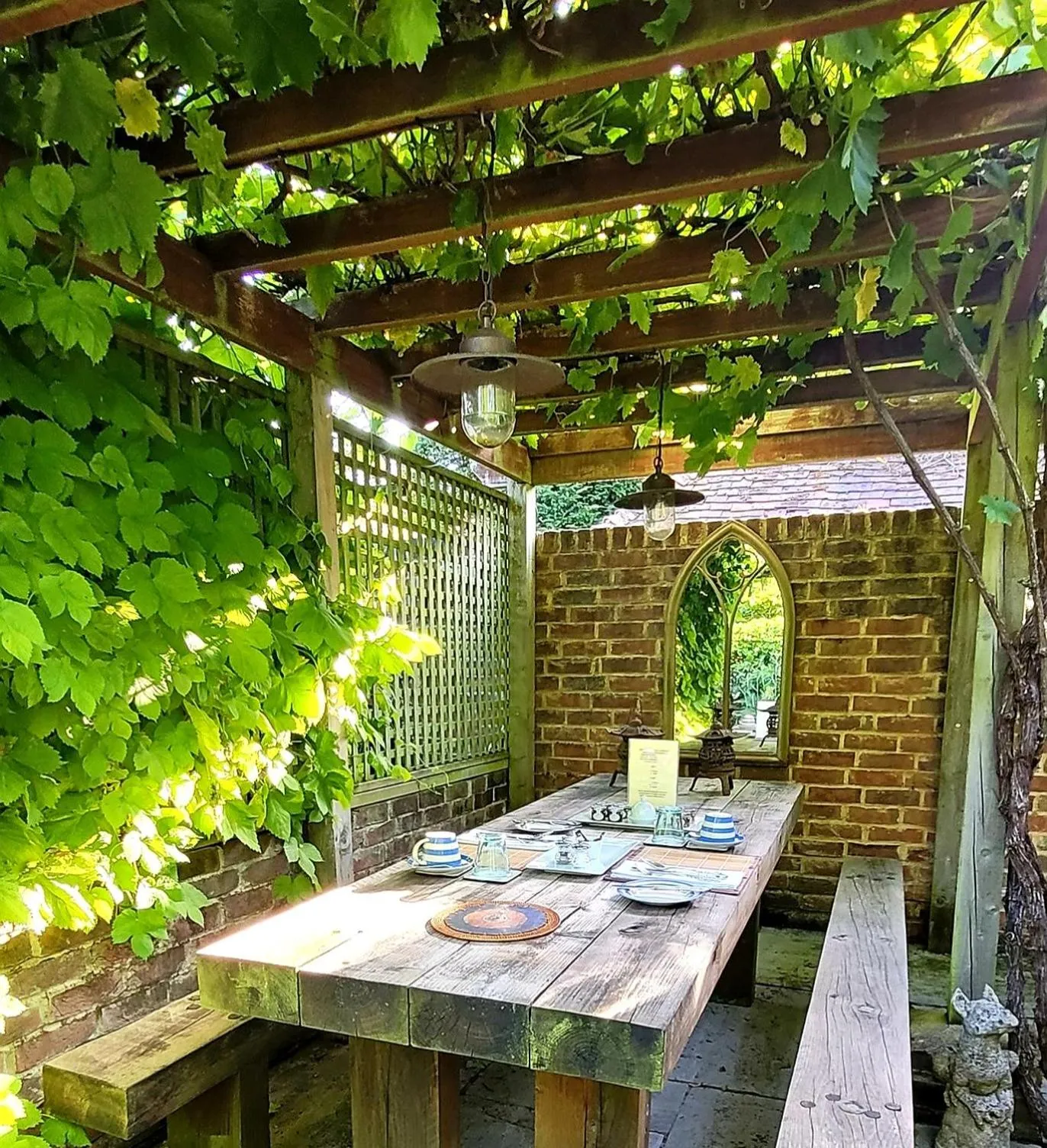 Garden in The Old School B&B