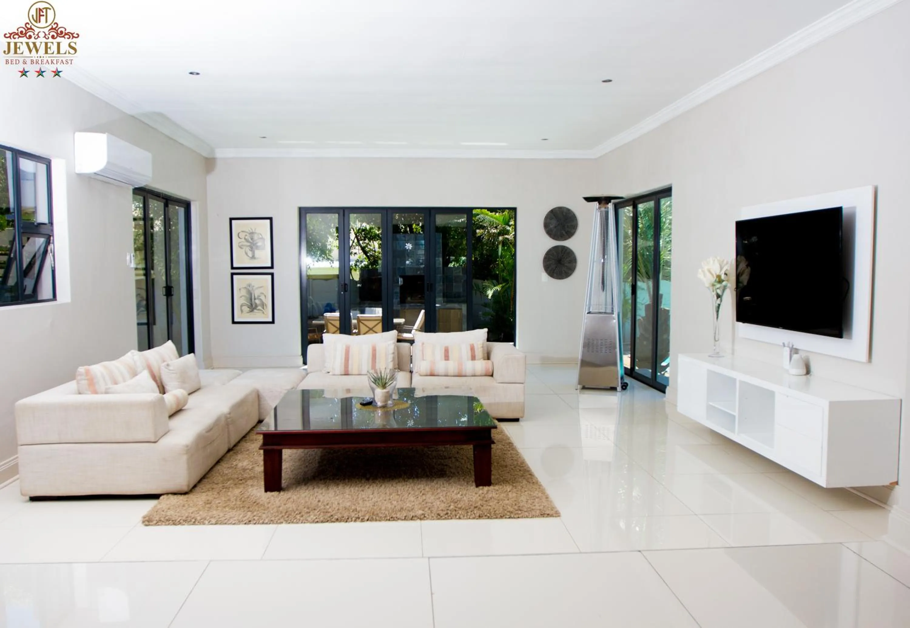 Seating area in JFT Jewels Guest House