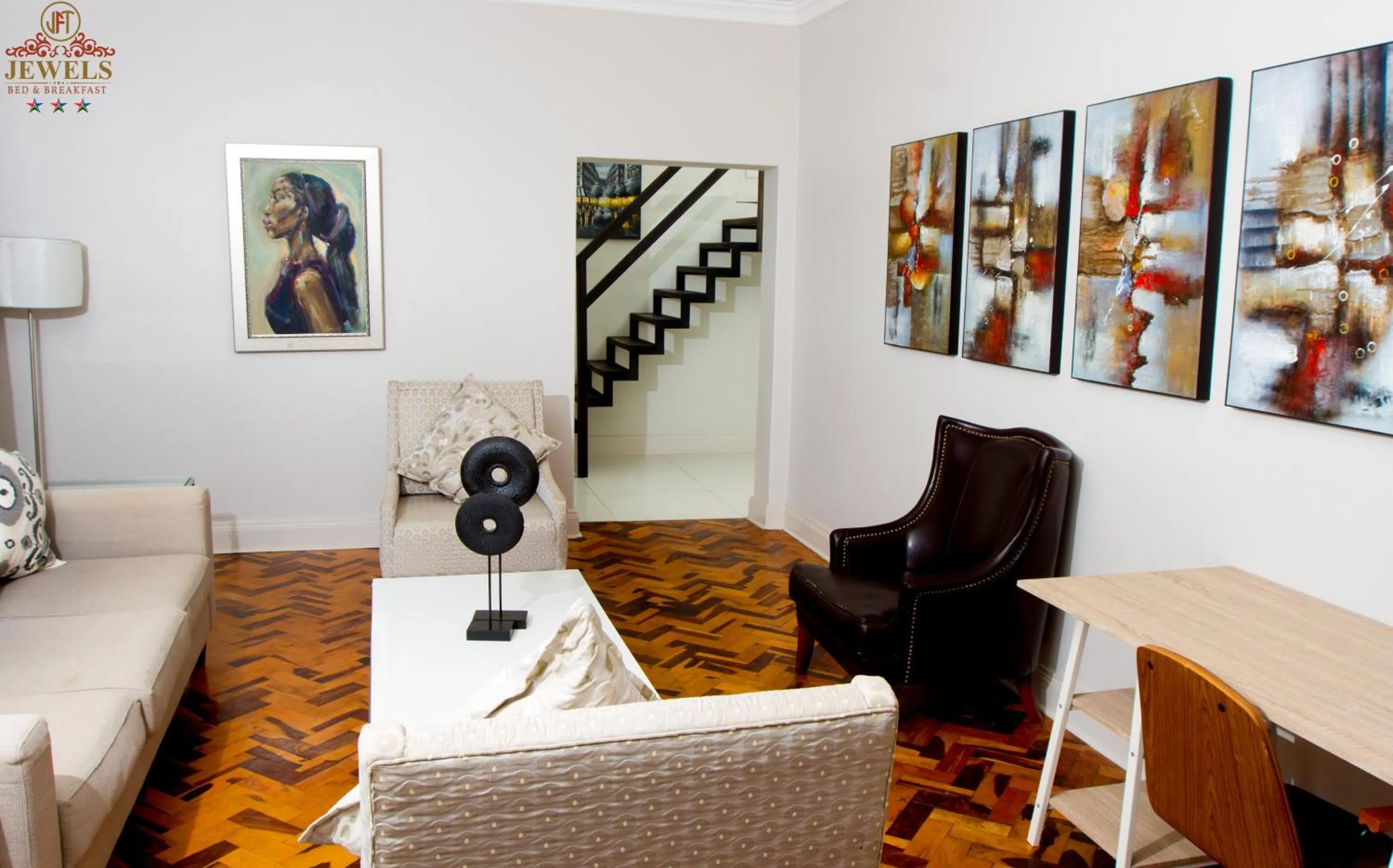 Seating area in JFT Jewels Guest House