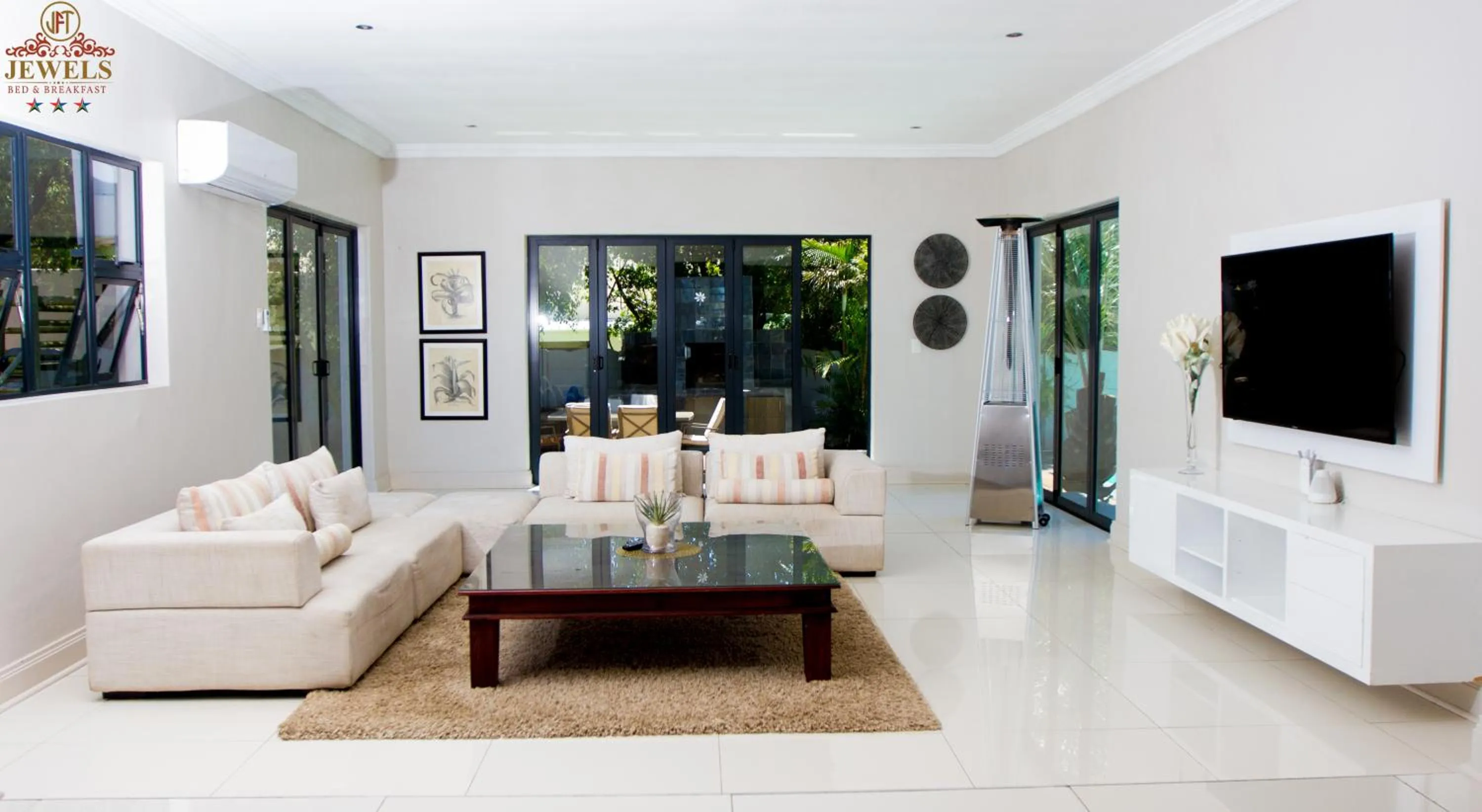 Seating area in JFT Jewels Guest House