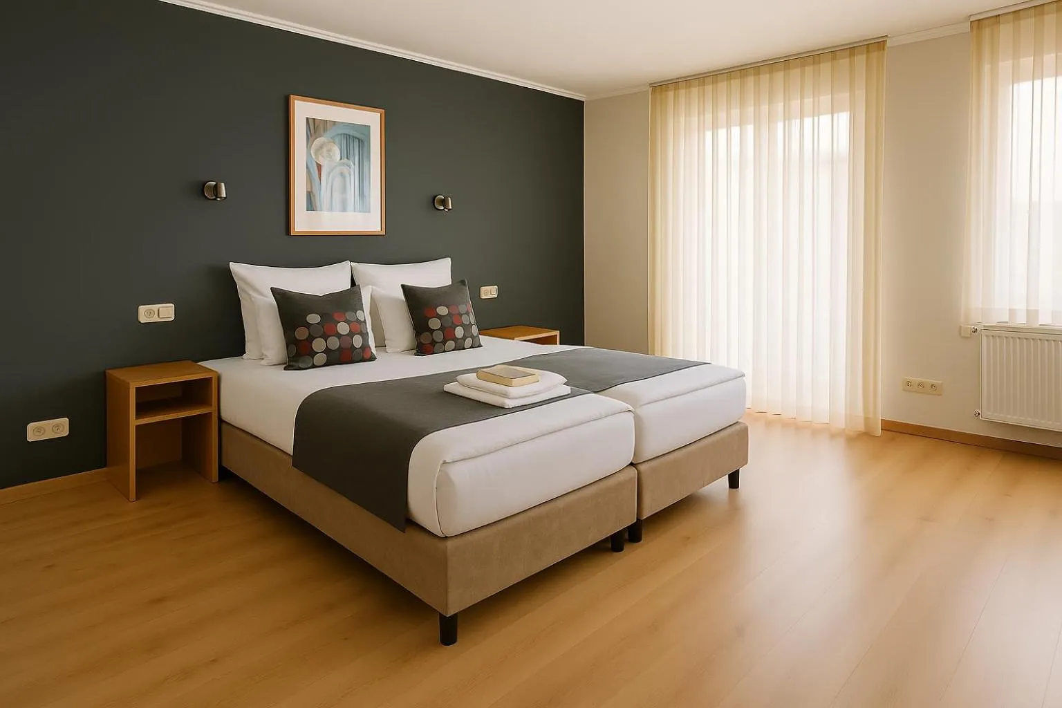 Photo of the whole room, Bed in Hotel Schultheiss Hameln