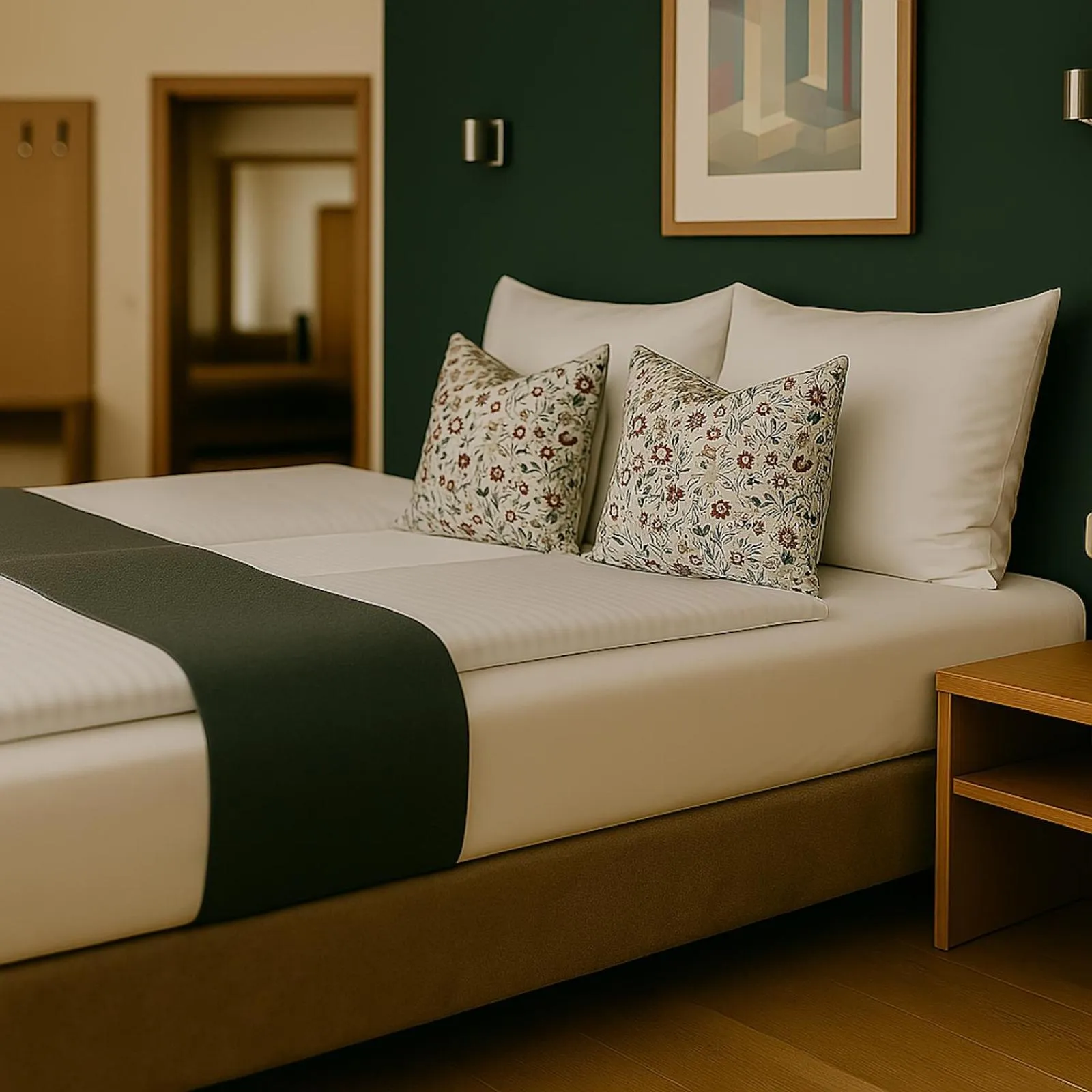 Bed in Hotel Schultheiss Hameln