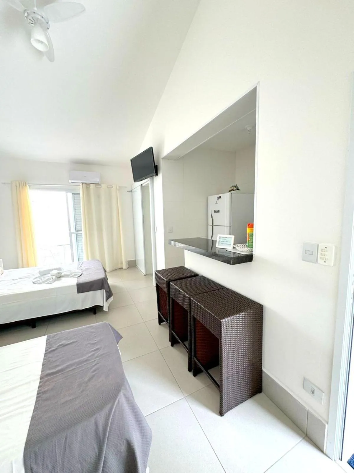 Bed in Pousada Village Cozumel