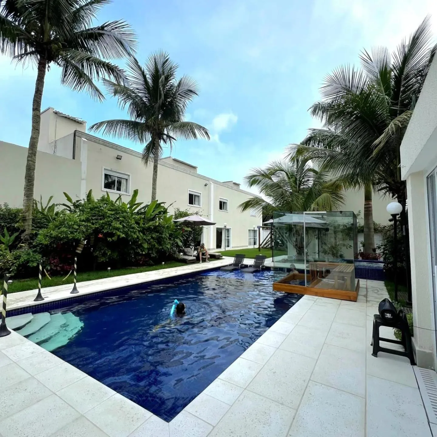 Garden view in Pousada Village Cozumel