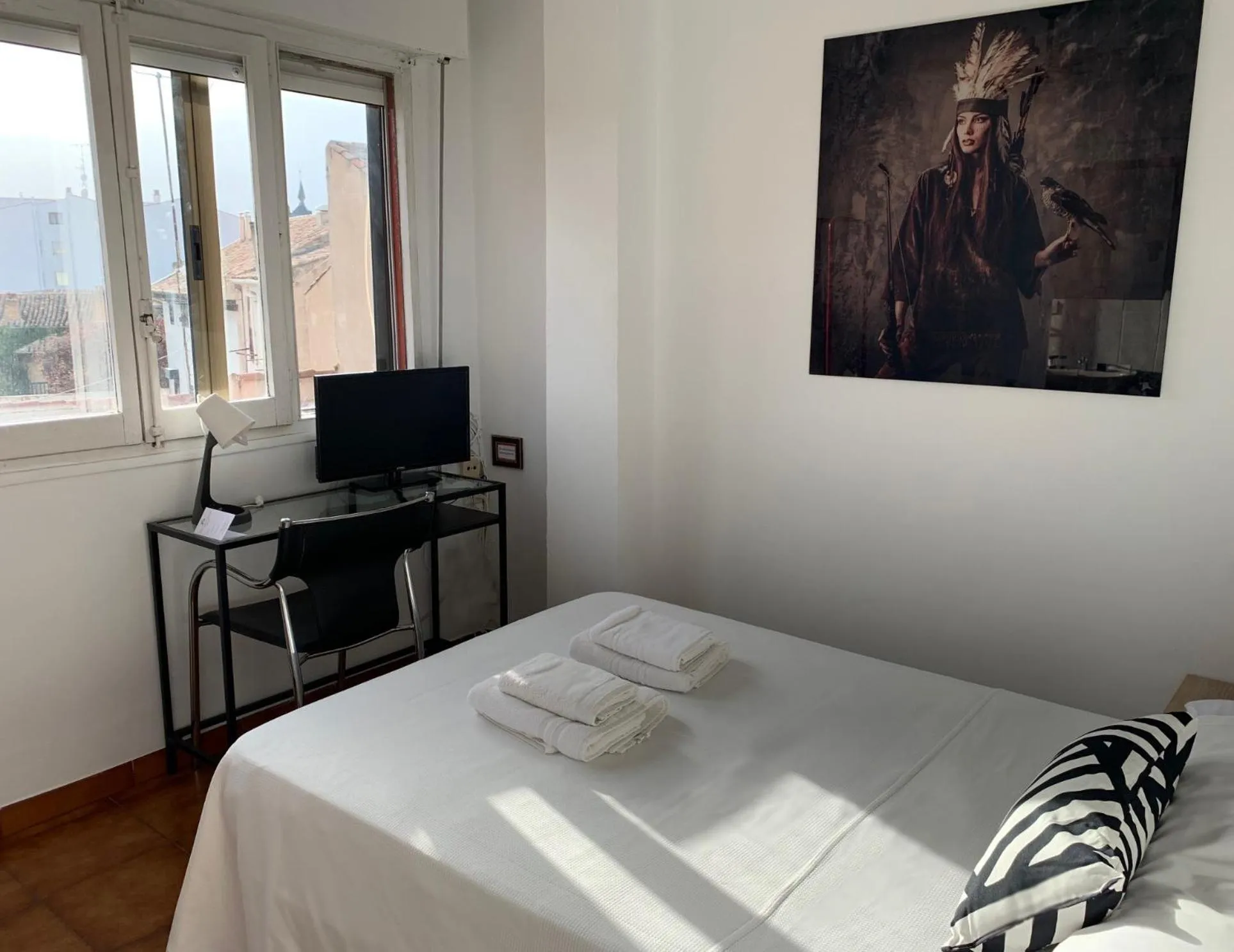 Bed in Hotel y Restaurante Puerta de Aranda