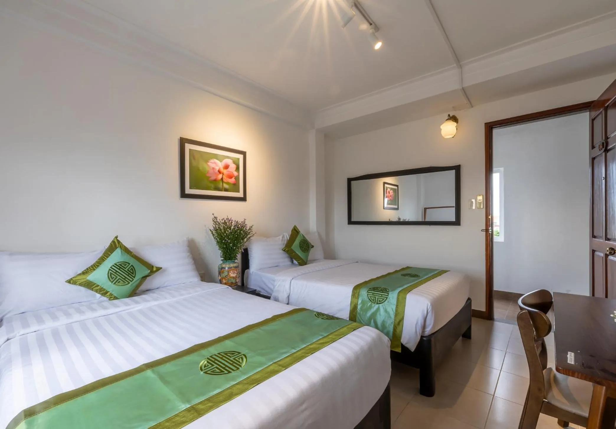 Bed in Purple Hue - Charming Riverside