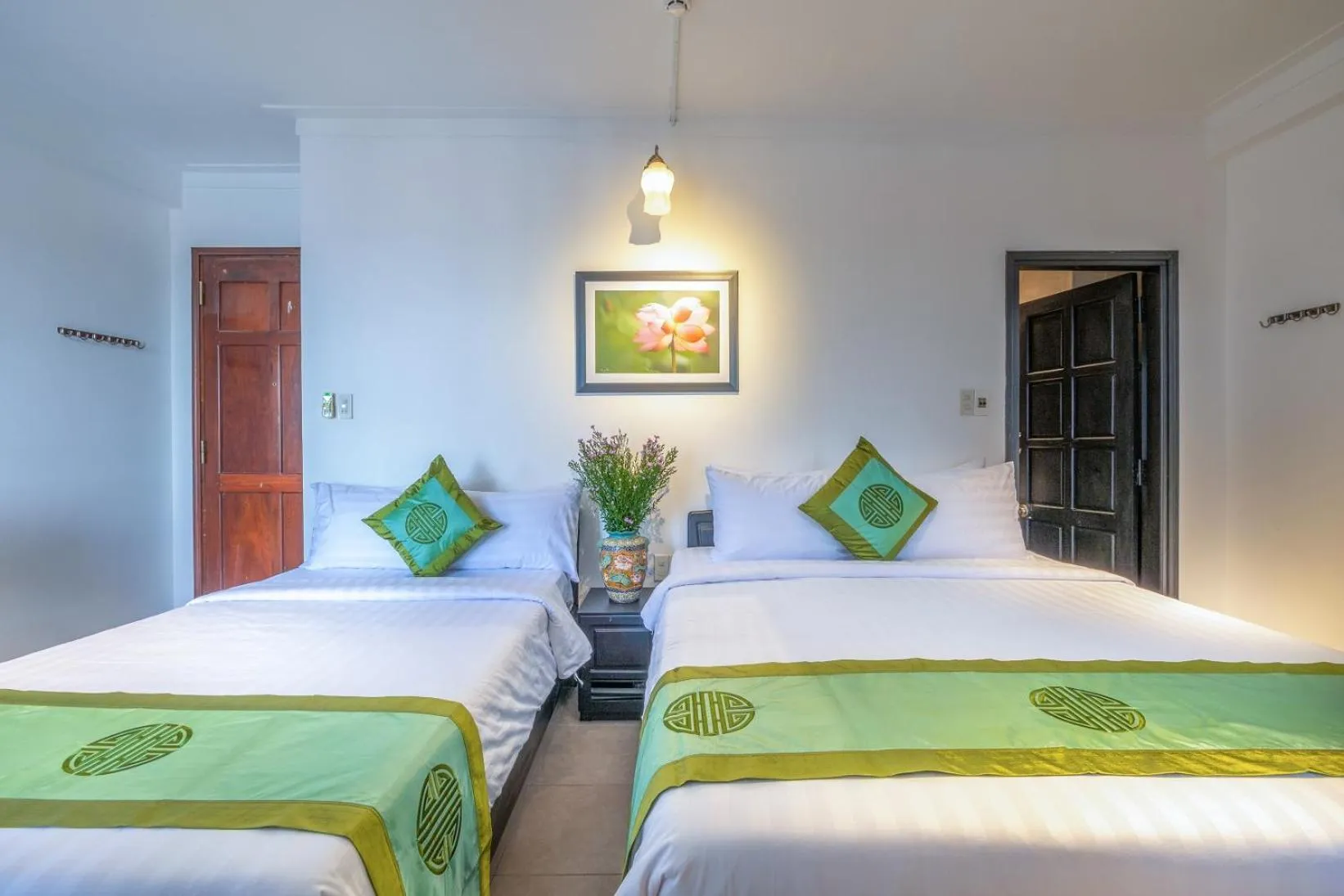 Bed in Purple Hue - Charming Riverside