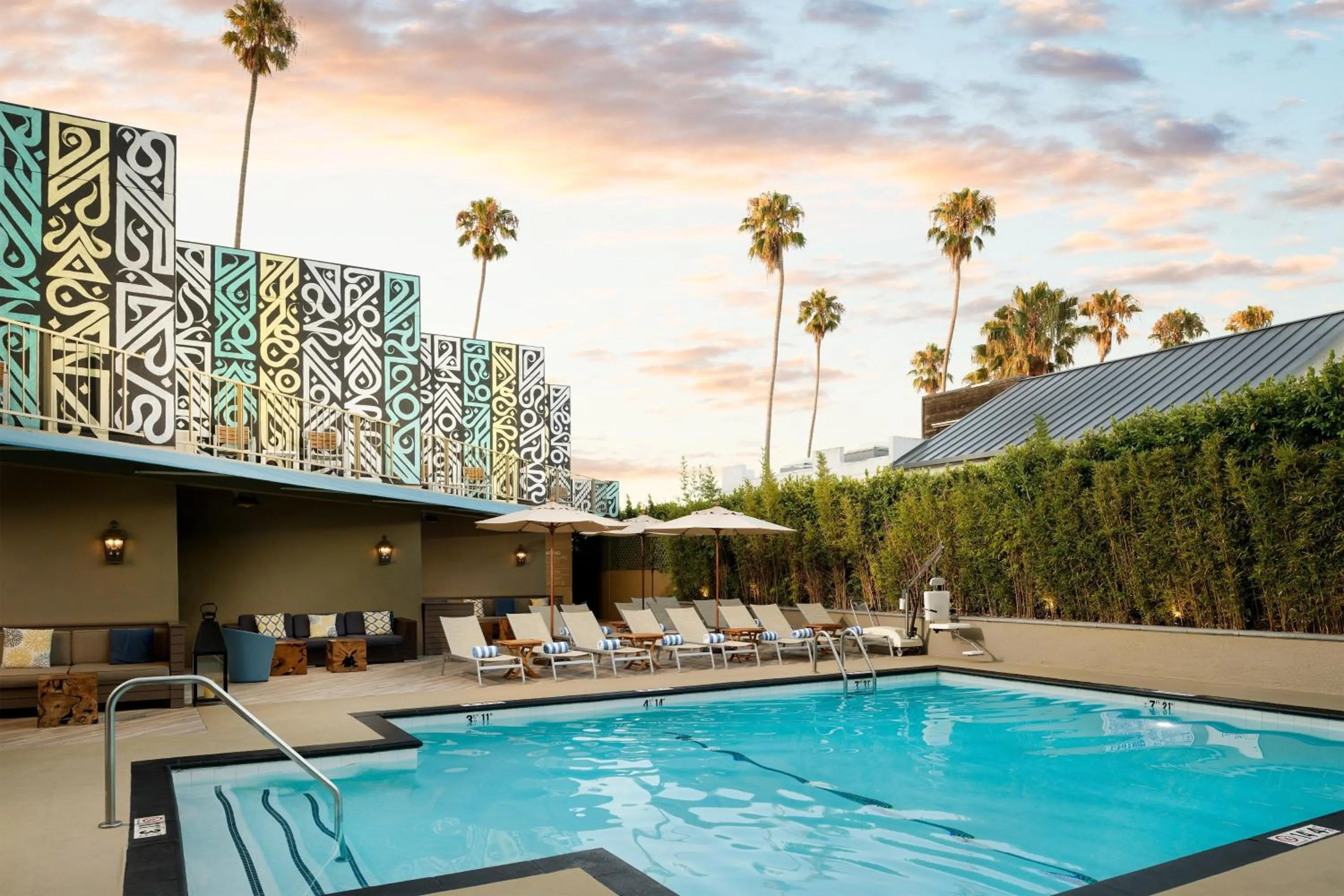Swimming pool in Hyatt Centric Delfina Santa Monica