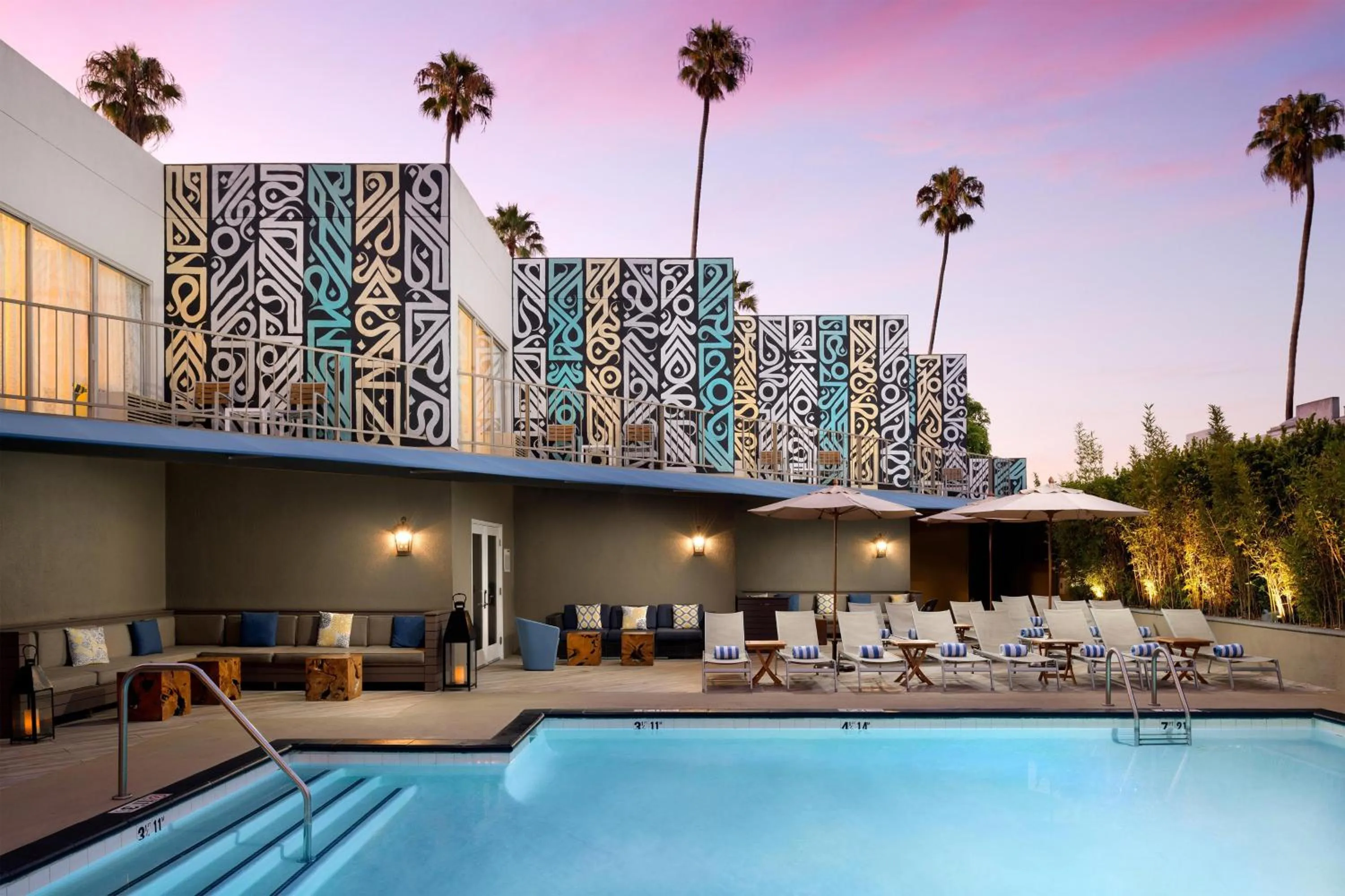 Swimming pool in Hyatt Centric Delfina Santa Monica