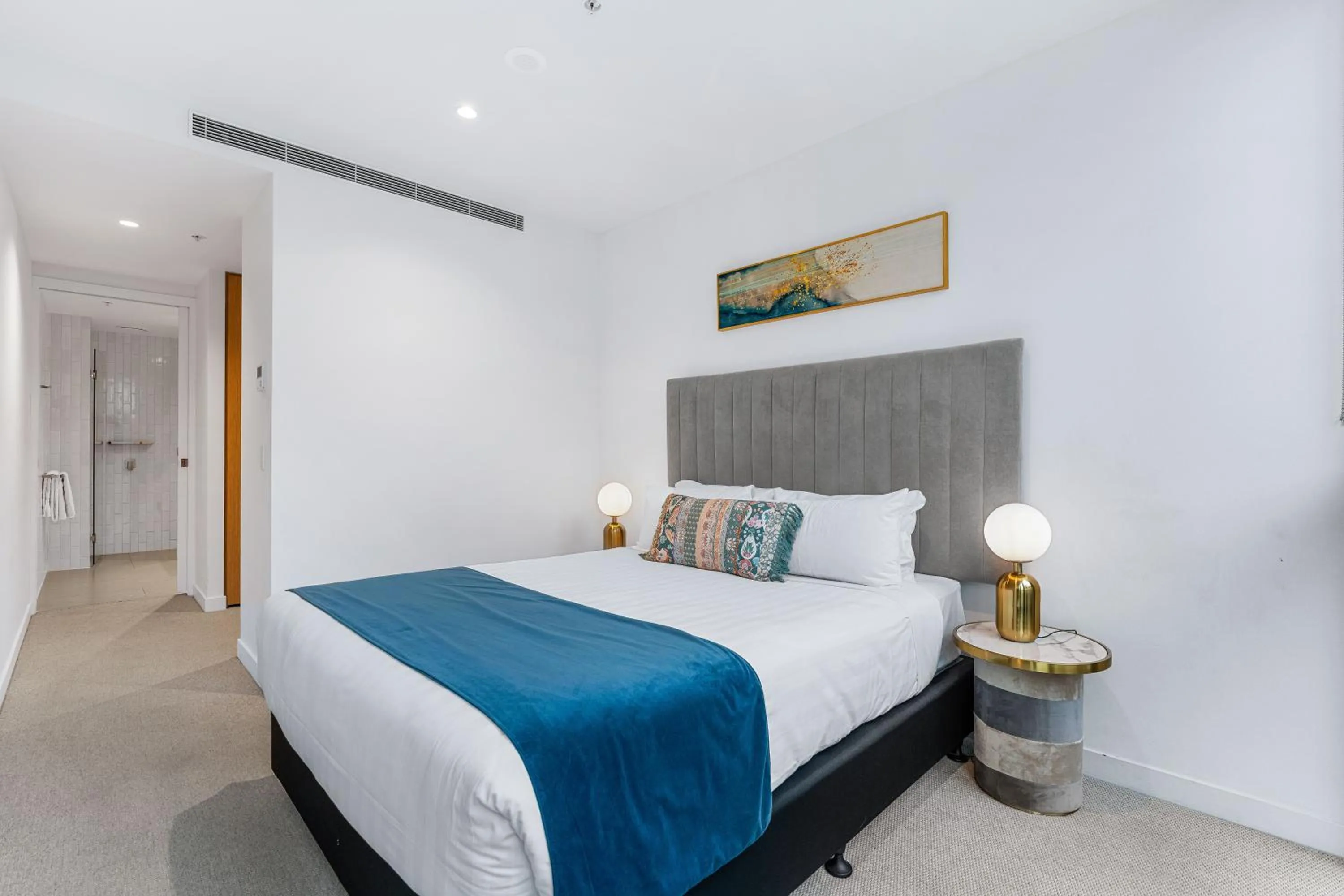 Bed in Collins House Apartments by CLLIX