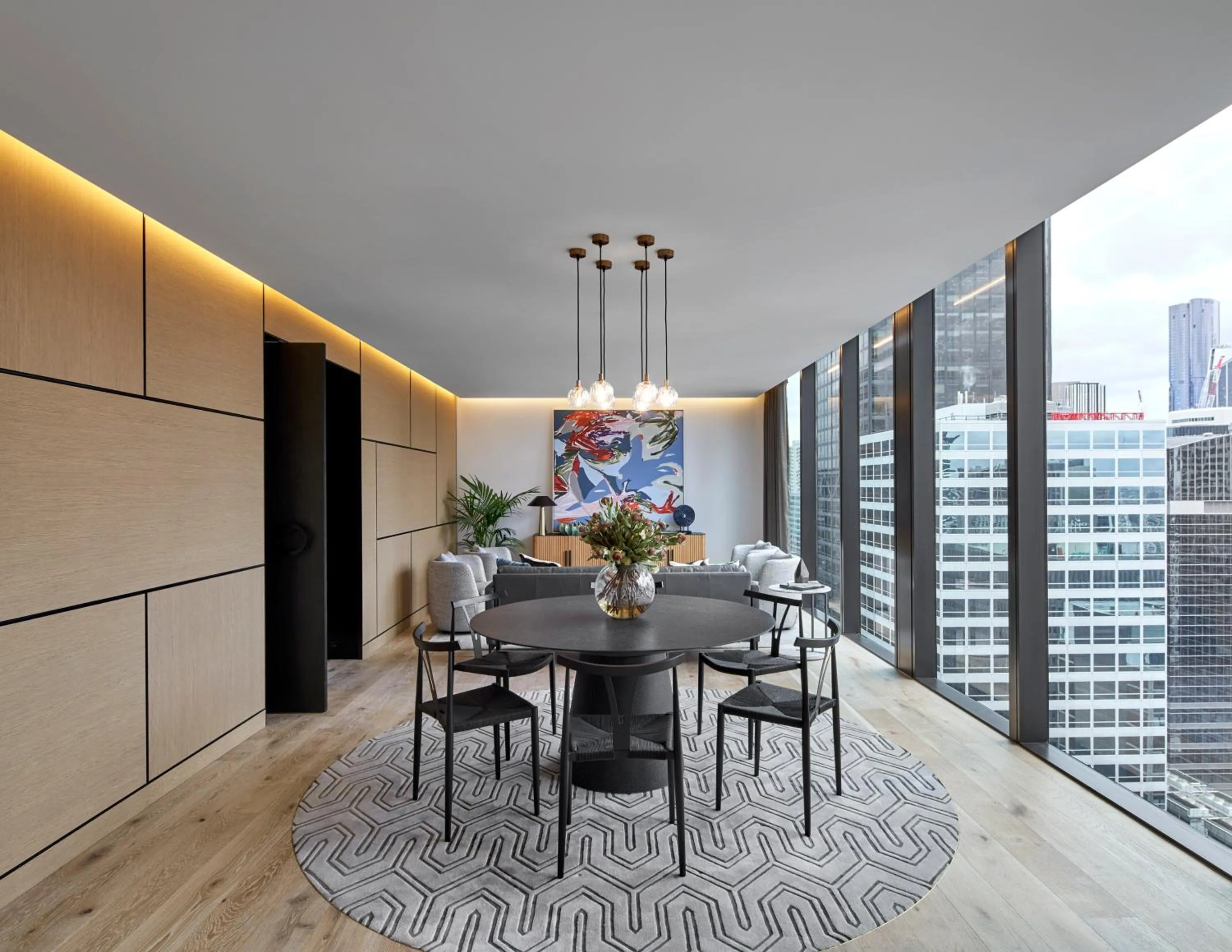 Meeting/conference room in Collins House Apartments by CLLIX