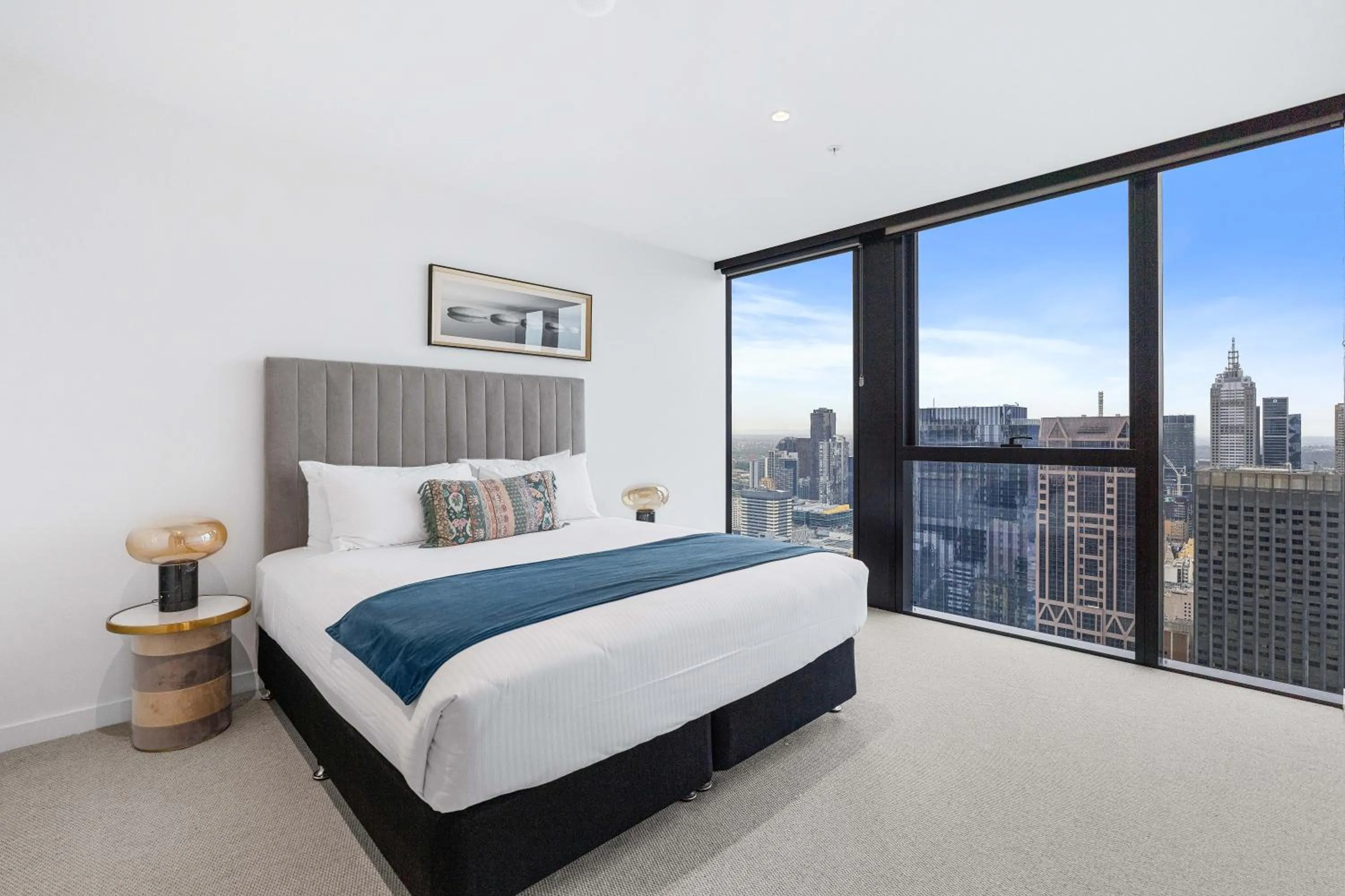 Bed in Collins House Apartments by CLLIX