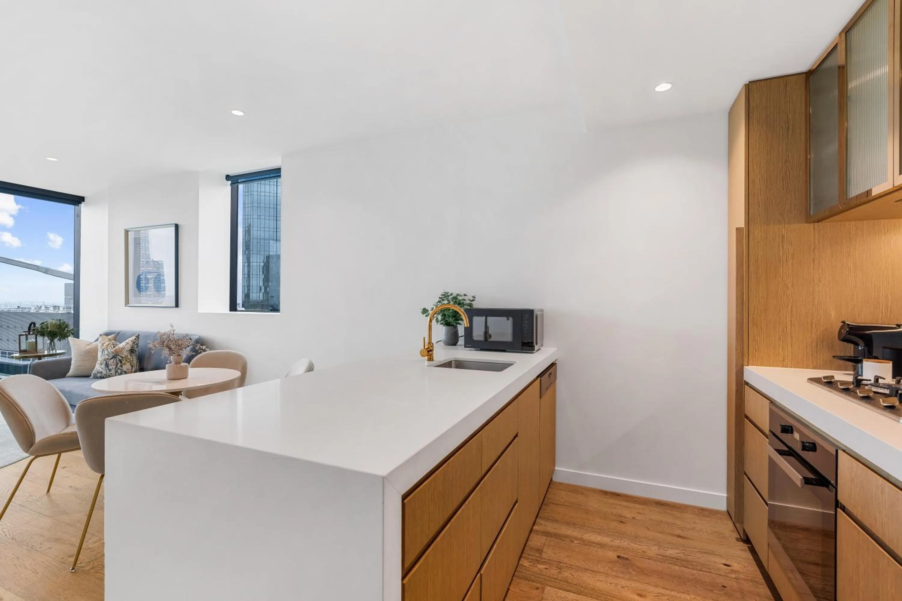 Coffee/tea facilities in Collins House Apartments by CLLIX