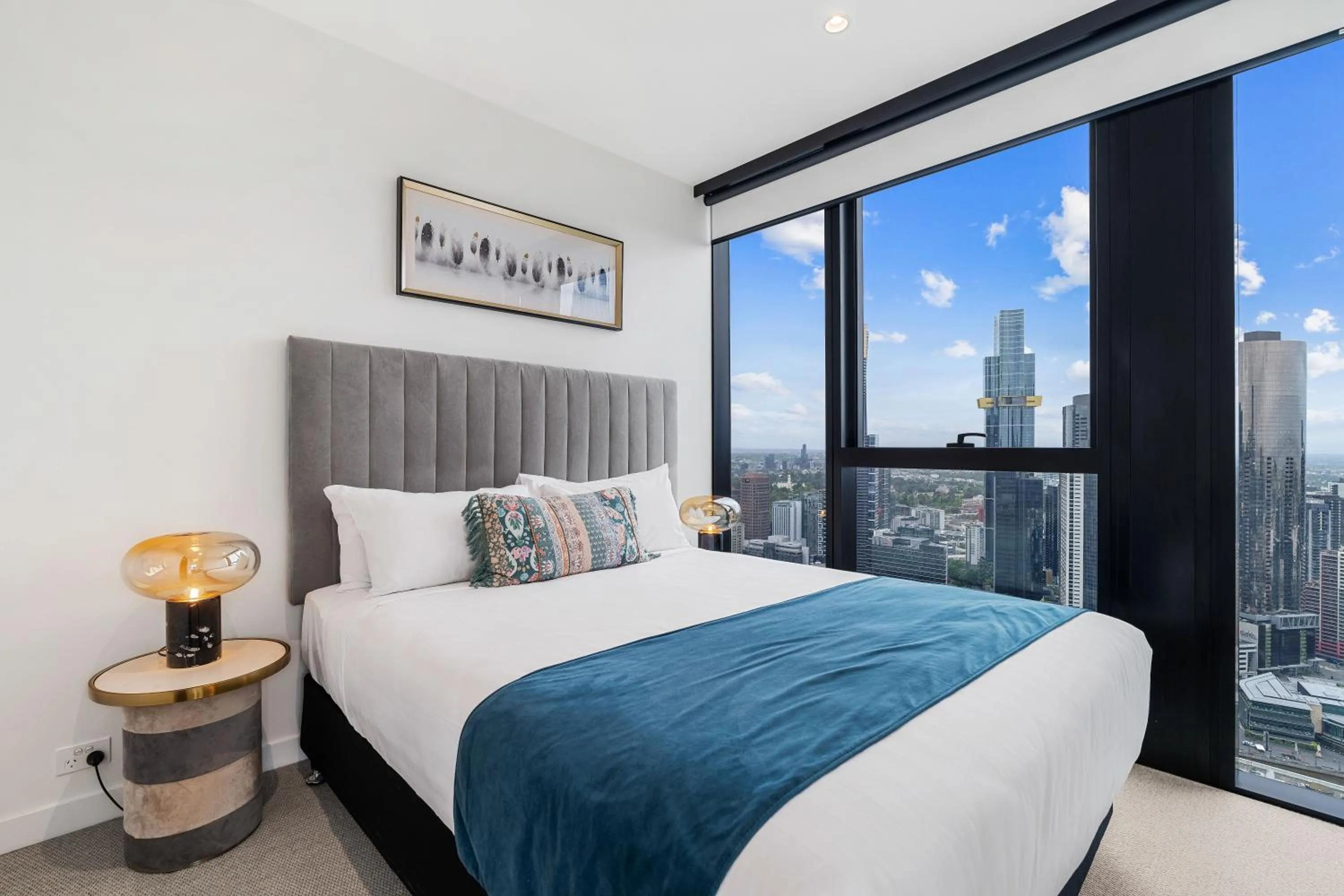 Bed in Collins House Apartments by CLLIX