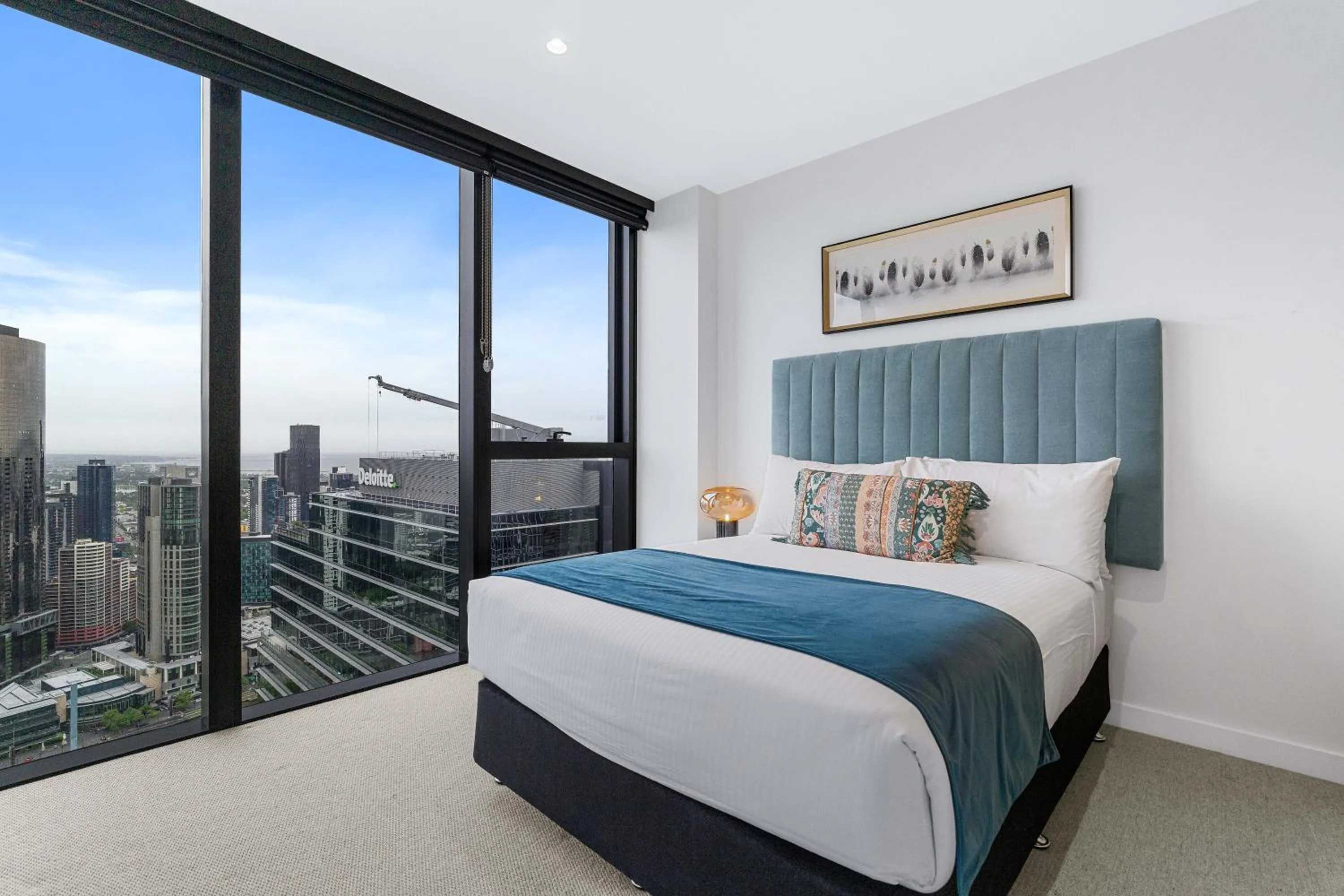 Bed in Collins House Apartments by CLLIX