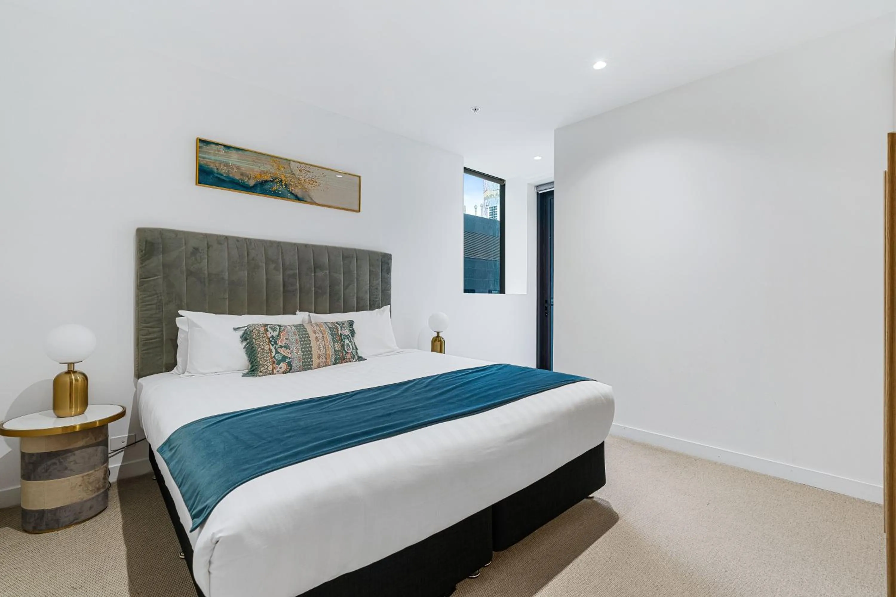 Bed in Collins House Apartments by CLLIX