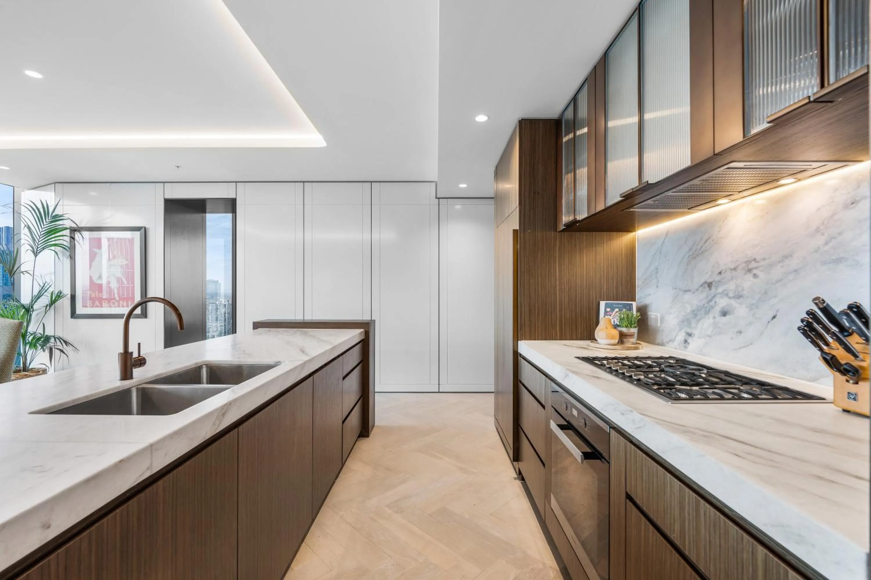 kitchen in Collins House Apartments by CLLIX