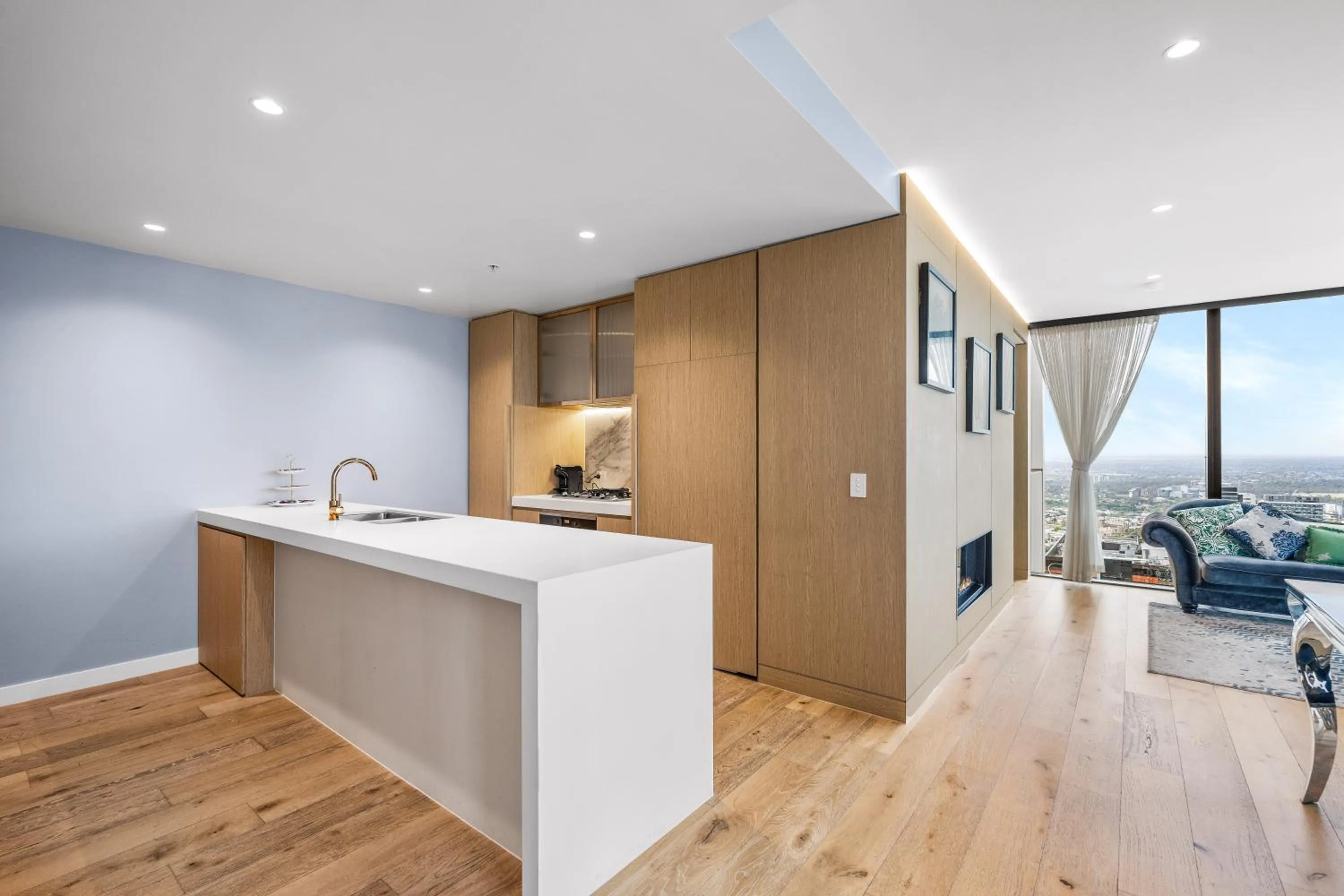 kitchen in Collins House Apartments by CLLIX
