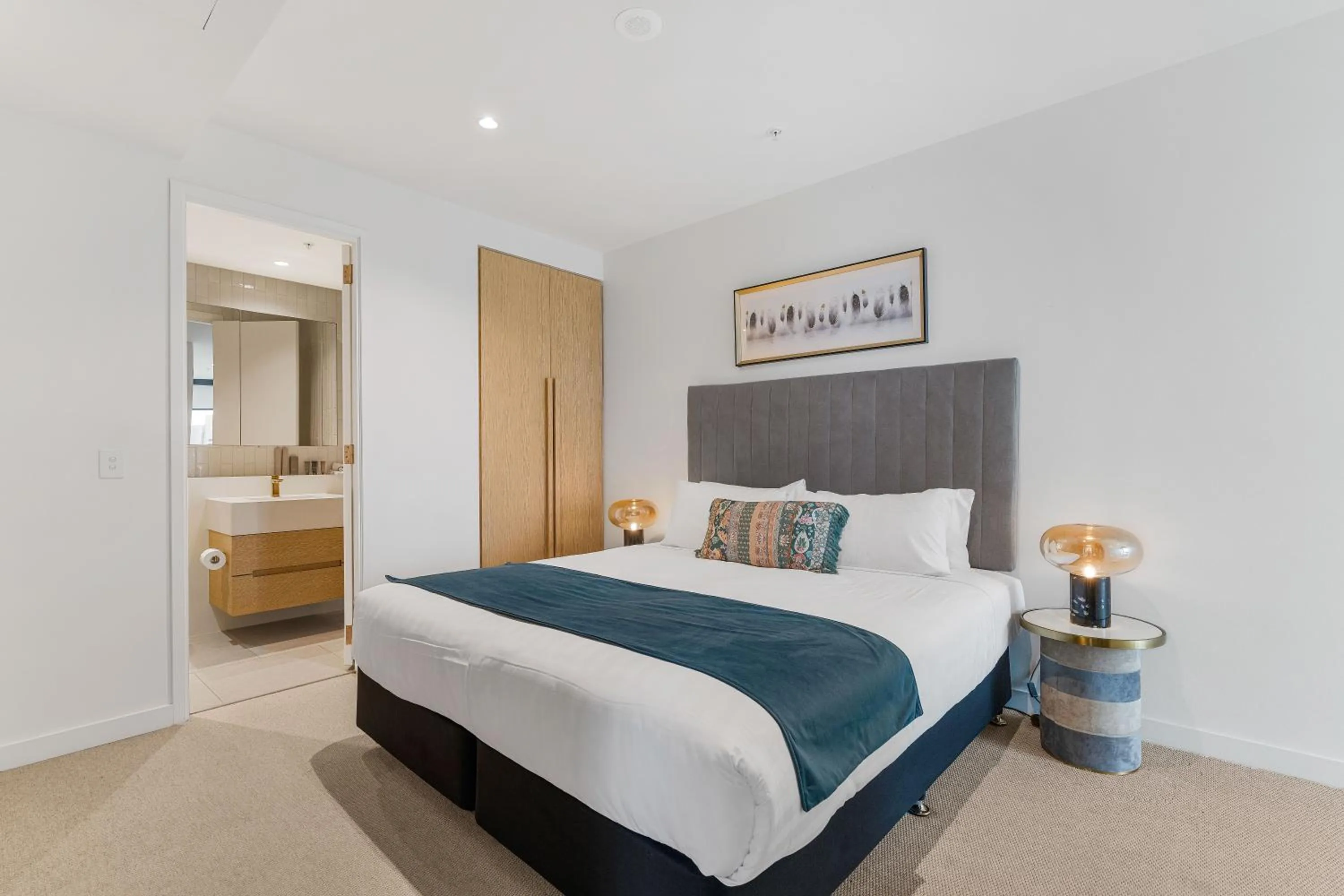 Bed in Collins House Apartments by CLLIX