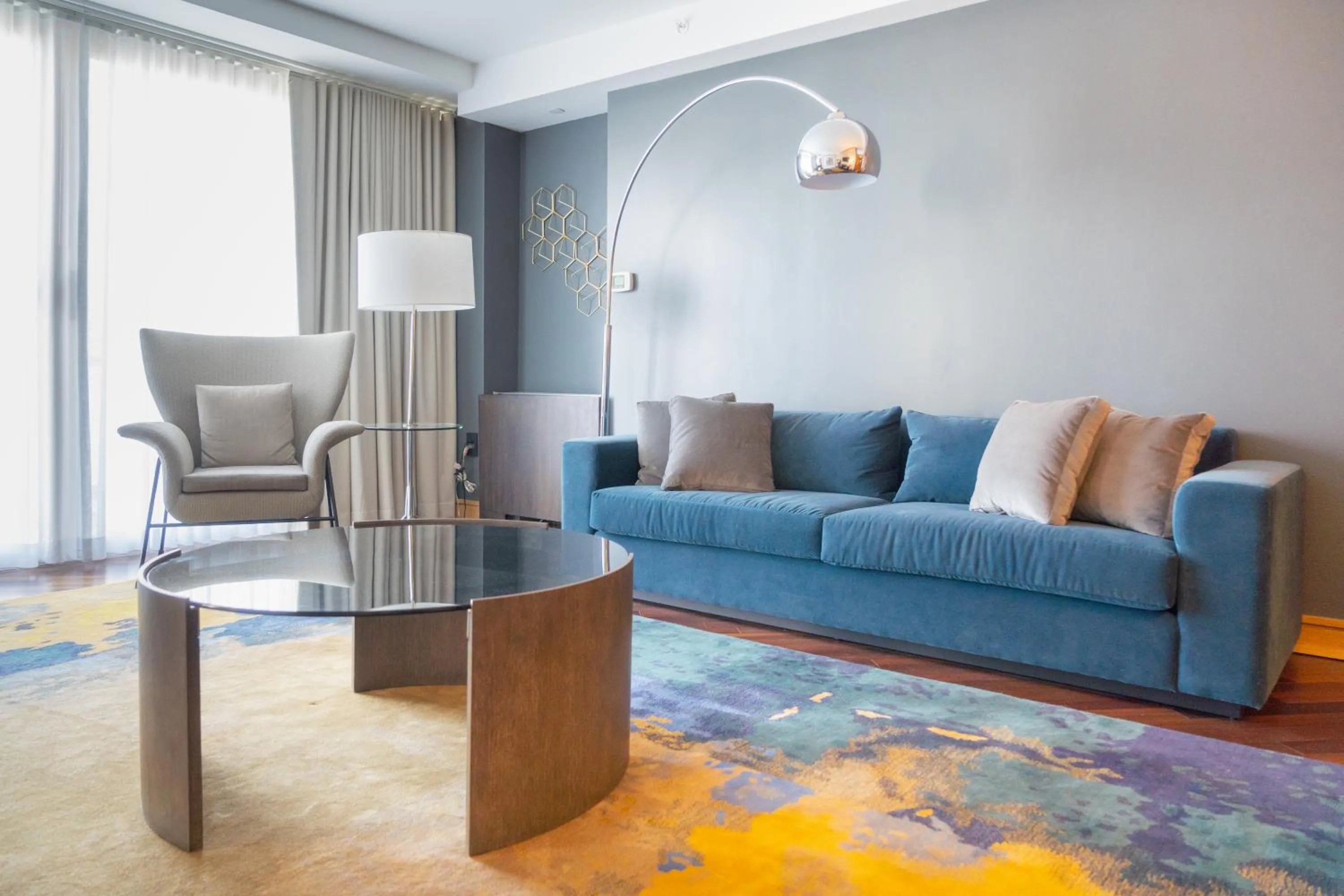 Seating area in The Windsor Suites