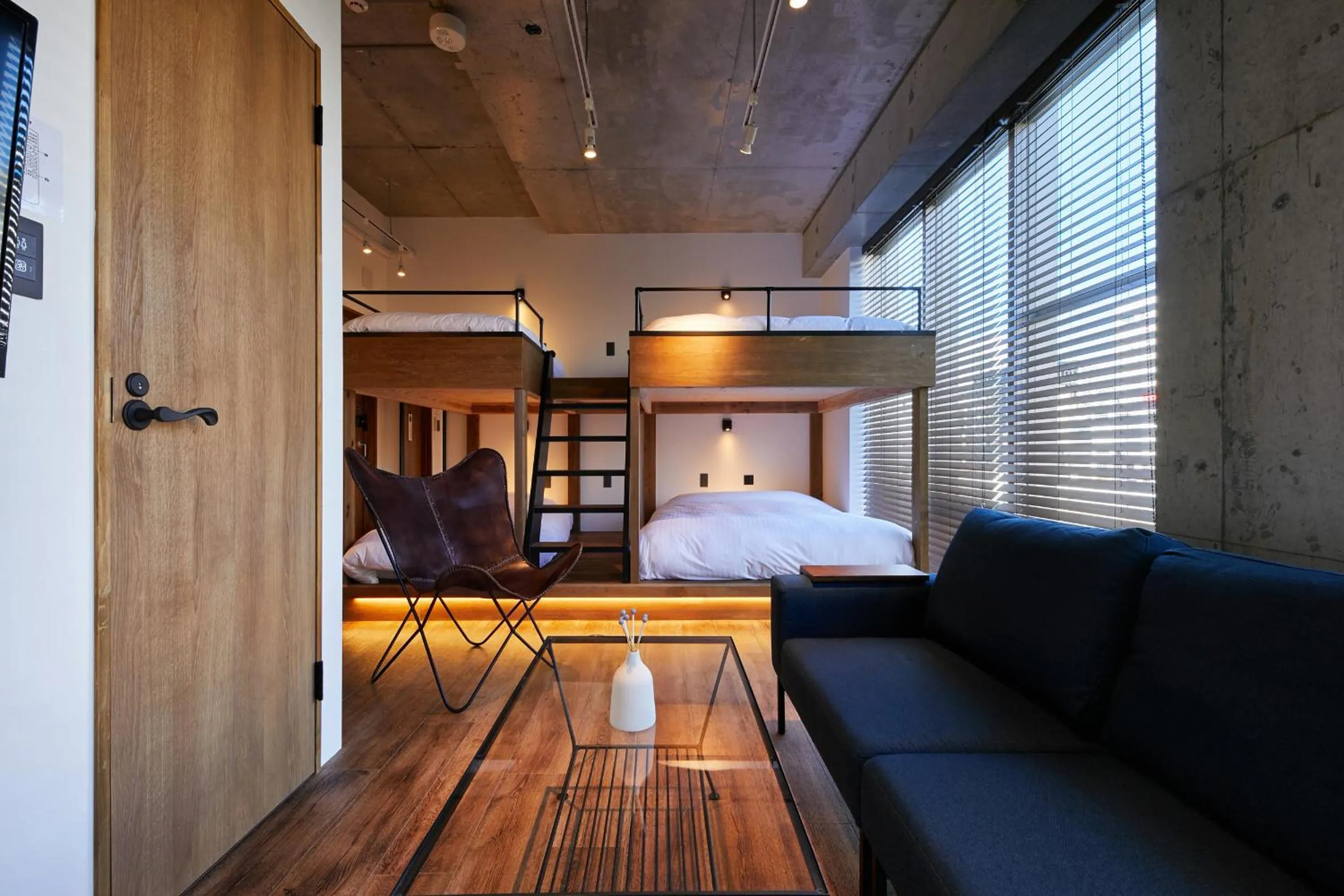 Seating area, Bed in mizuka Nakasu 5 - unmanned hotel -