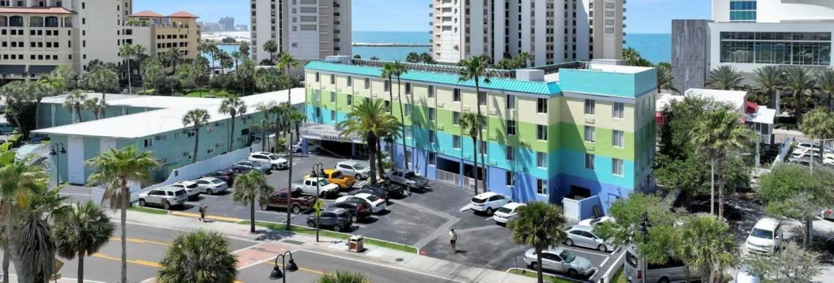 Property building in Pelican Pointe Clearwater Beach Hotel