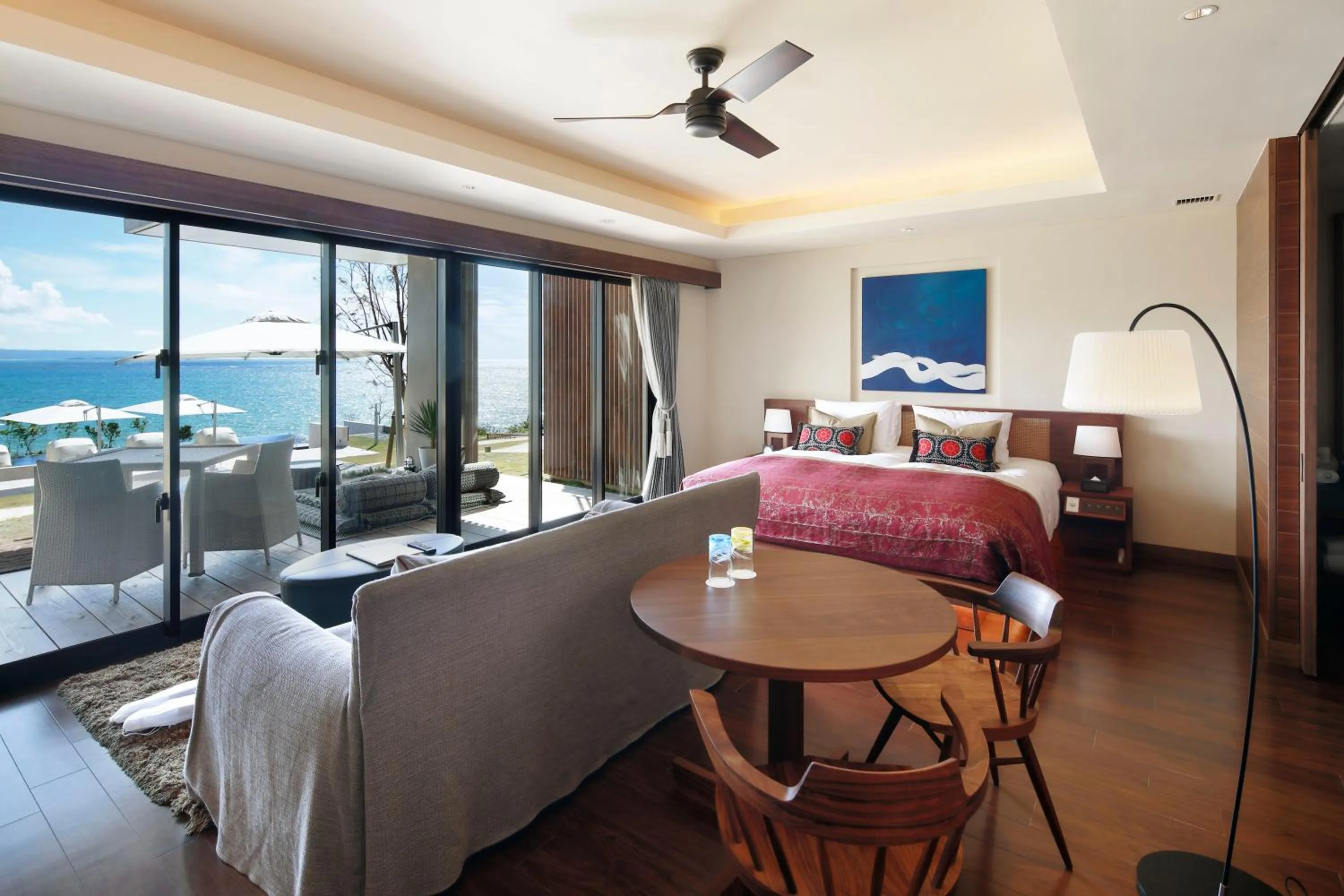 Photo of the whole room, Bed in THE HIRAMATSU HOTELS & RESORTS GINOZA OKINAWA