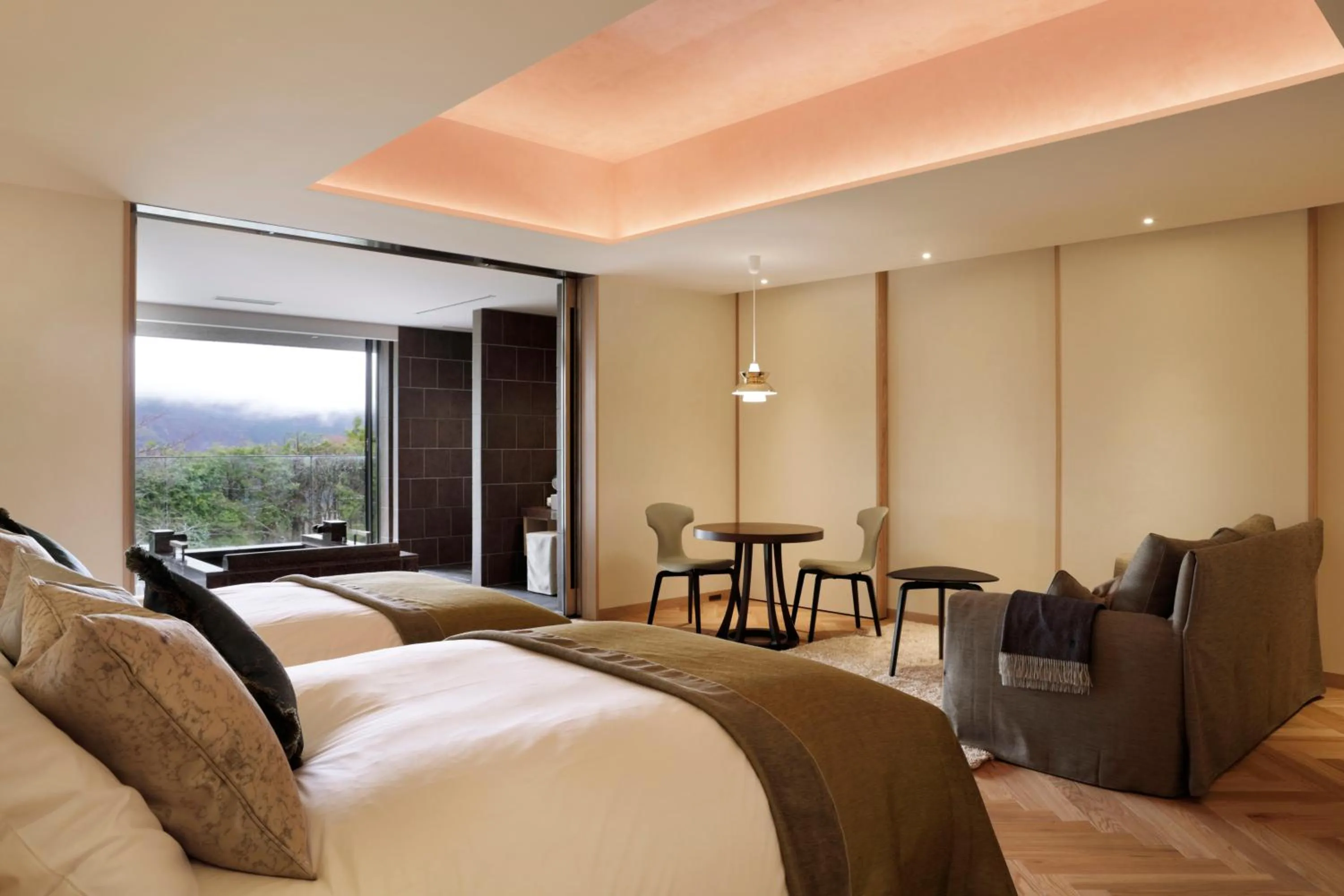 Photo of the whole room, Bed in THE HIRAMATSU HOTELS & RESORTS SENGOKUHARA HAKONE