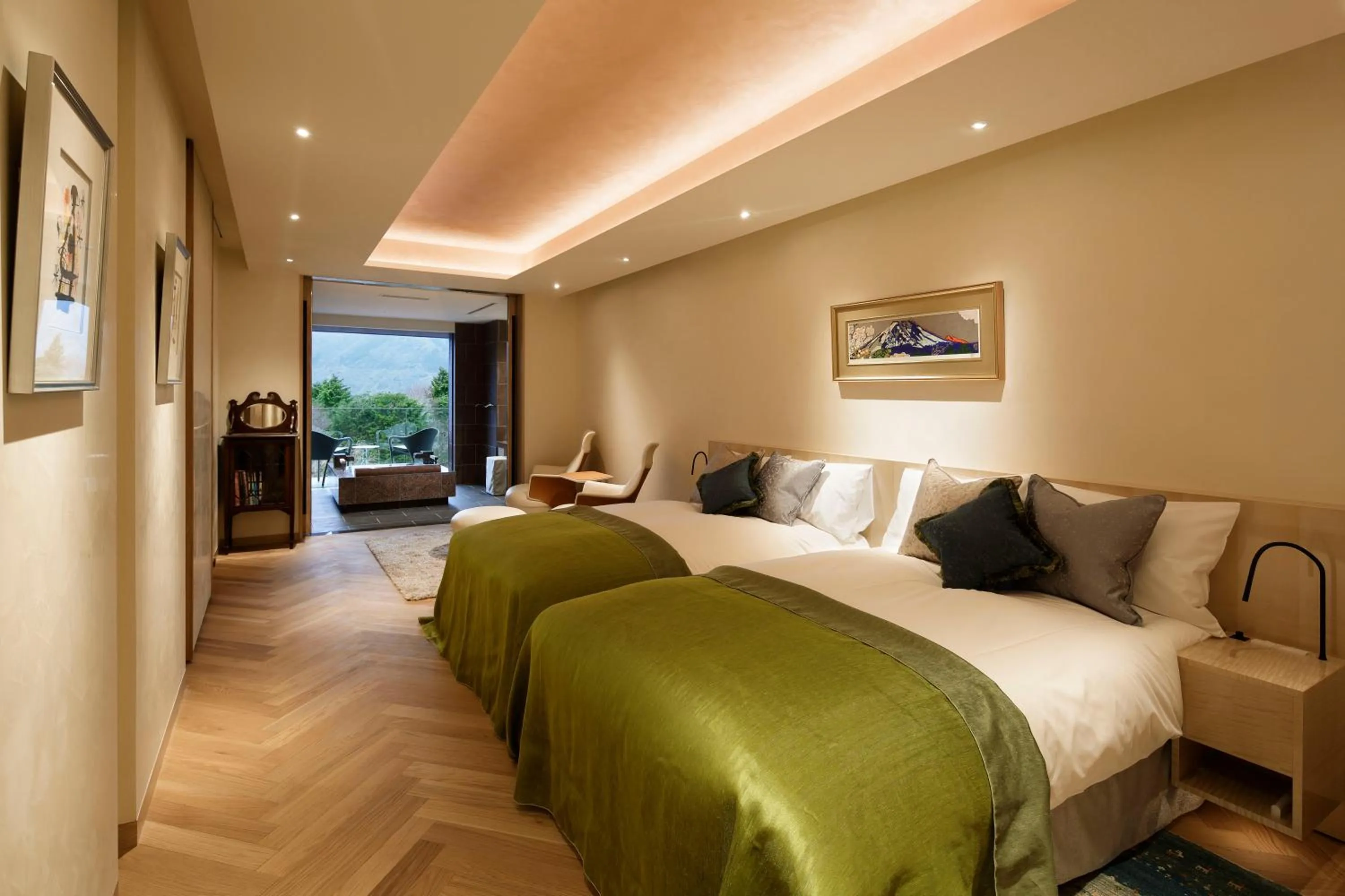 Photo of the whole room, Bed in THE HIRAMATSU HOTELS & RESORTS SENGOKUHARA HAKONE