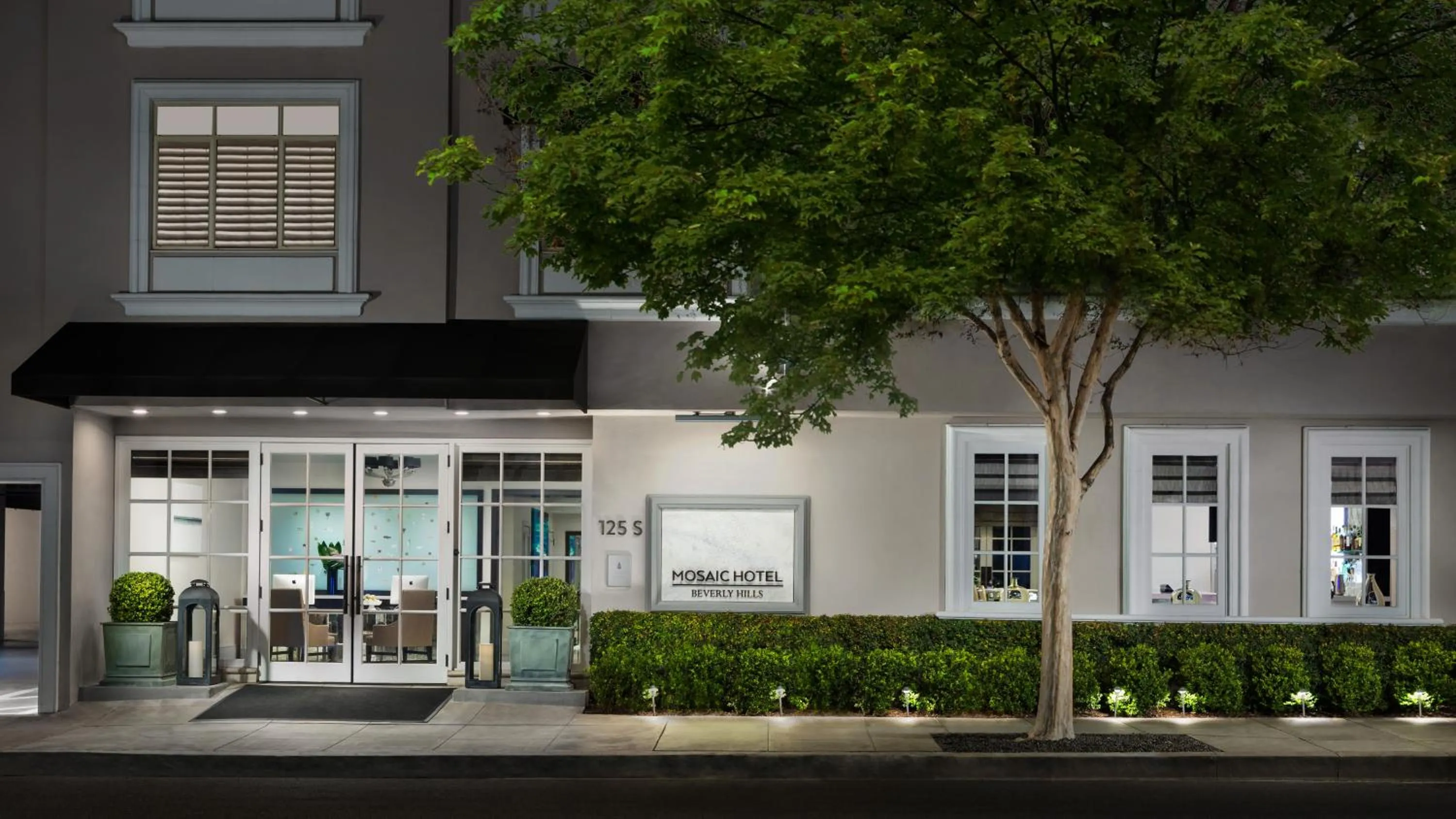 Facade/entrance in Mosaic Hotel Beverly Hills