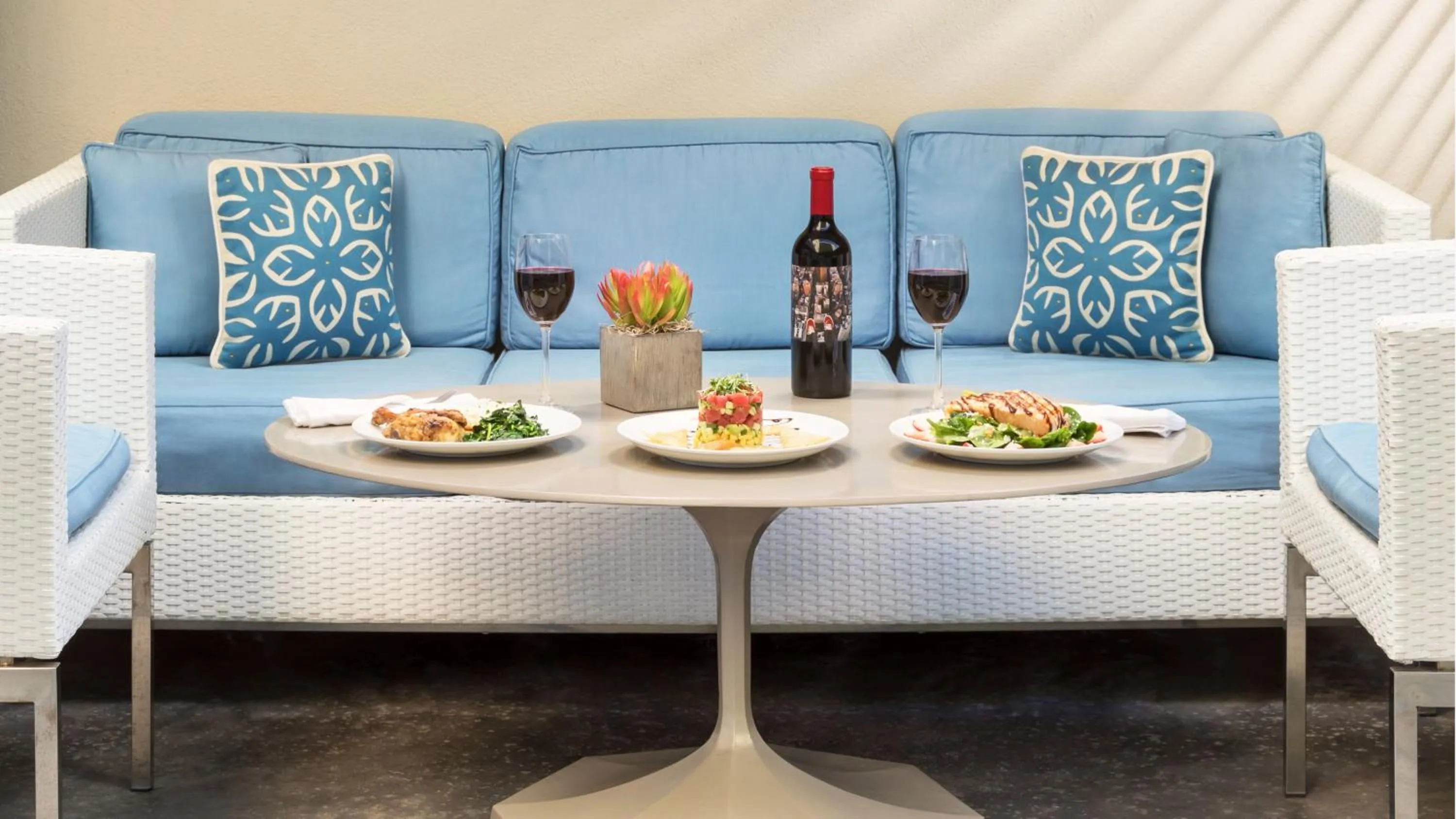 Lunch in Mosaic Hotel Beverly Hills