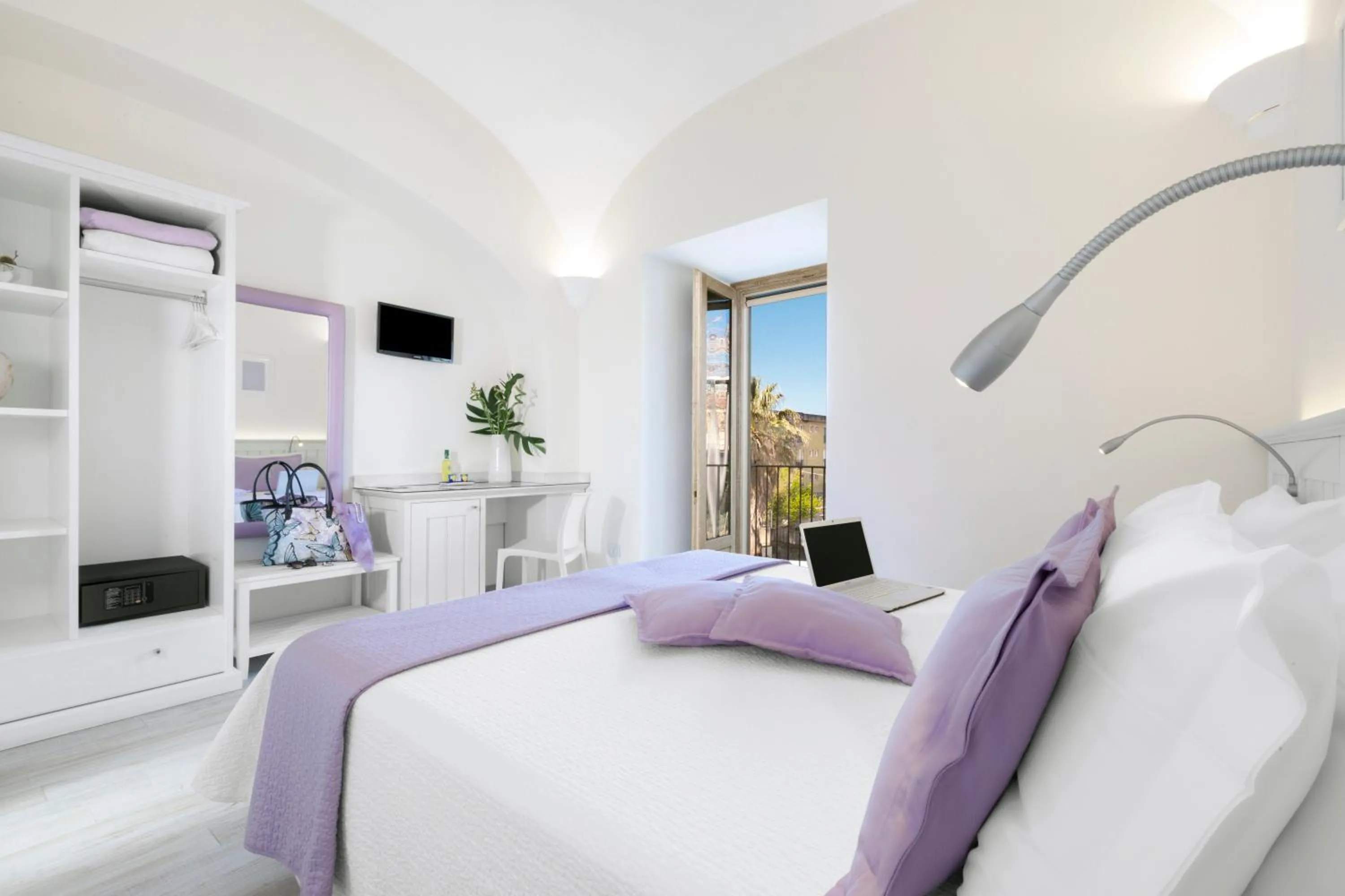 Balcony/Terrace, Bed in Il Palmento Relais