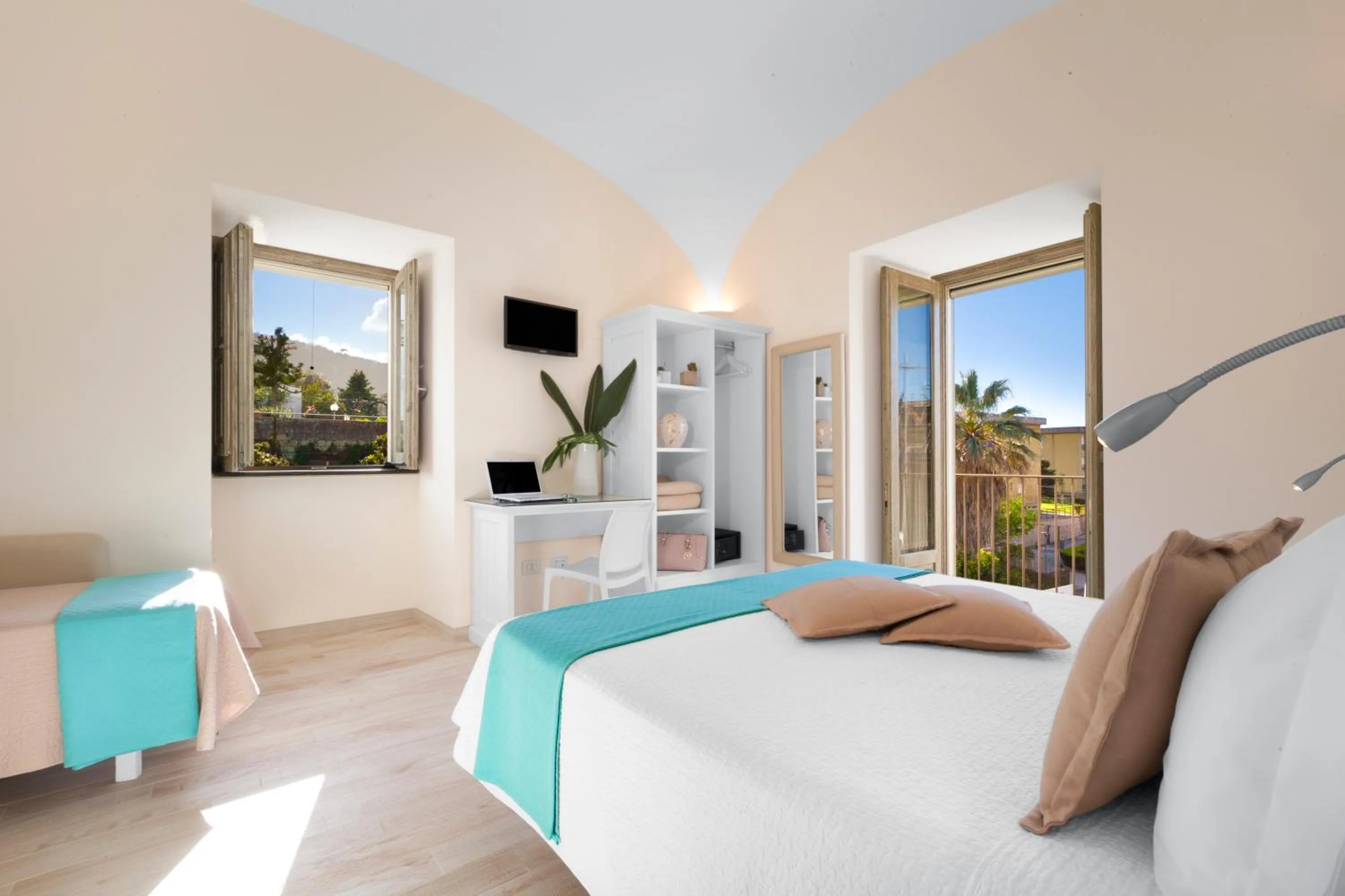 Balcony/Terrace, Bed in Il Palmento Relais