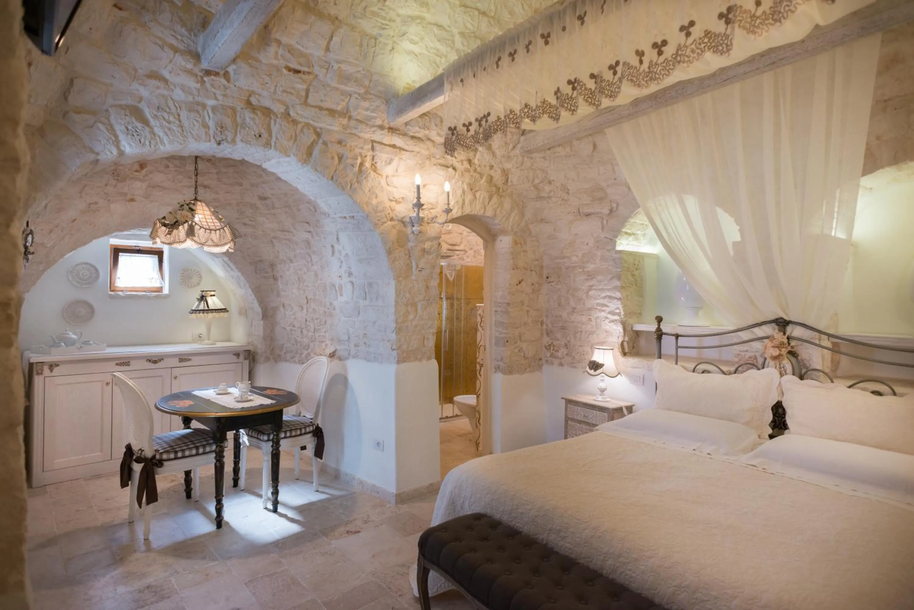 Bedroom, Bed in Romantic Trulli