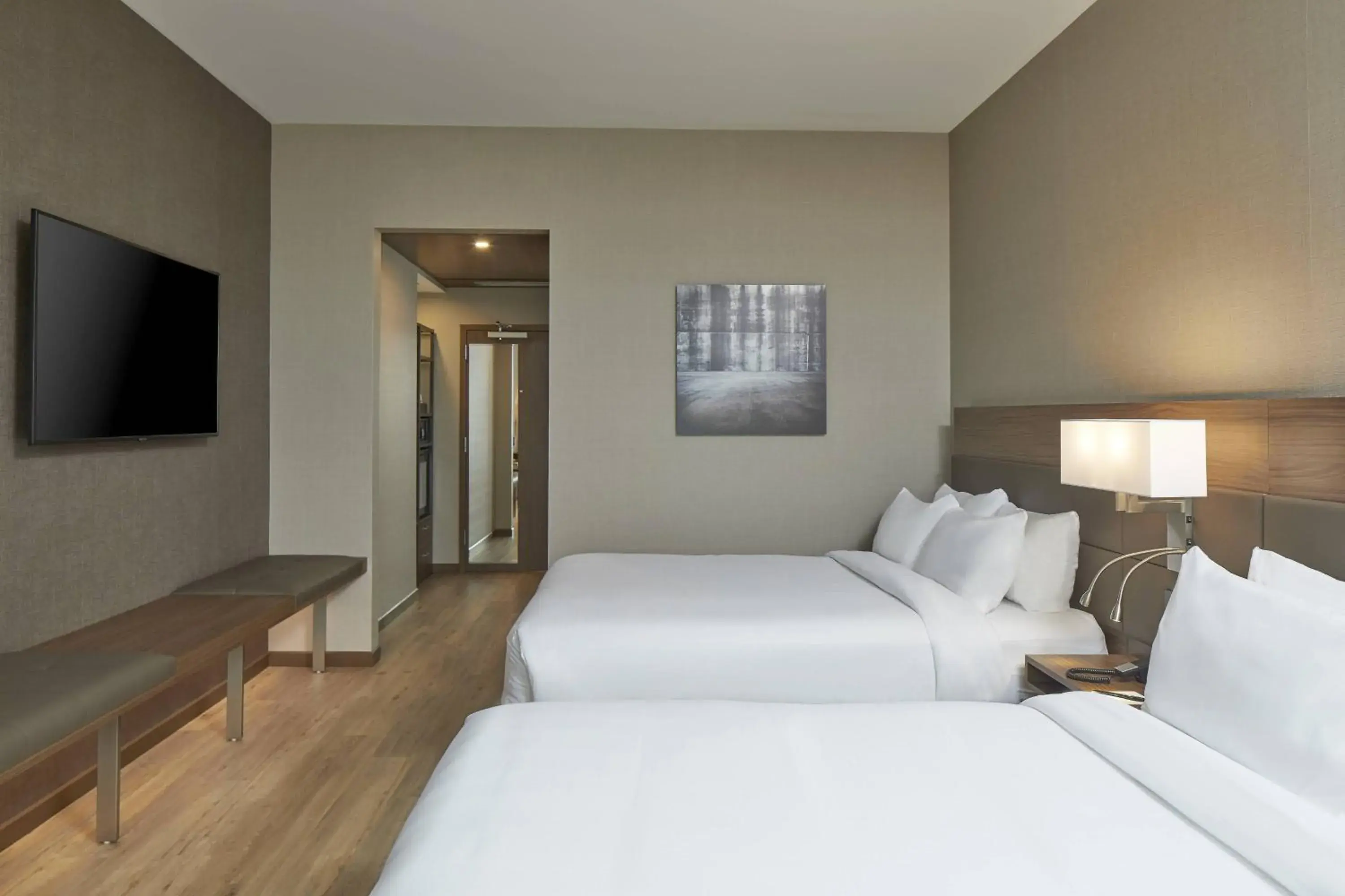 Guest room, 2 Queen in AC Hotel by Marriott Atlanta Airport Gateway Guest room, 2 Queen in AC Hotel by Marriott Atlanta Airport Gateway