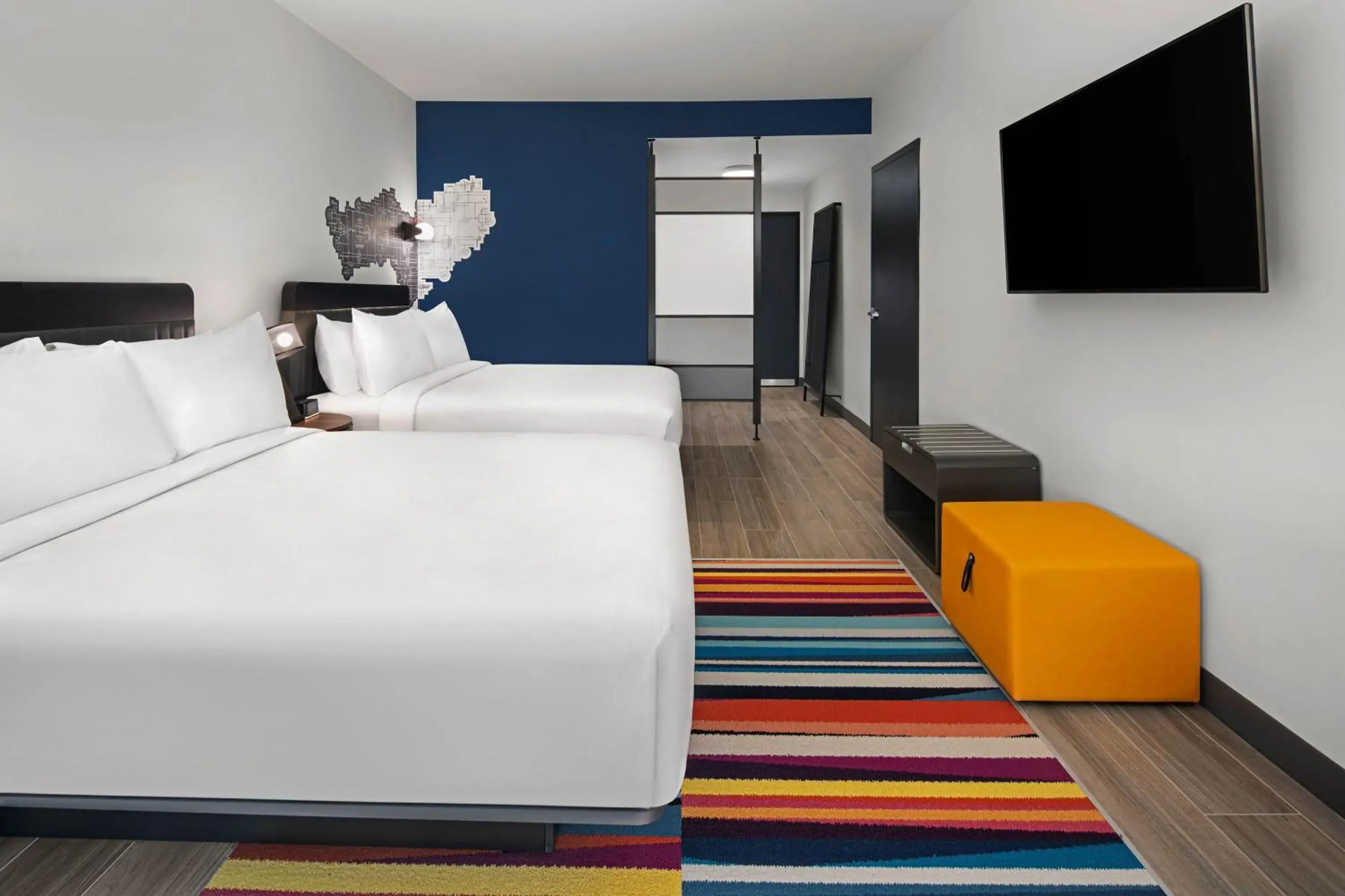 Queen Room with Two Queen Beds - Hearing Accessible in Aloft Katy Mills Queen Room with Two Queen Beds - Hearing Accessible in Aloft Katy Mills