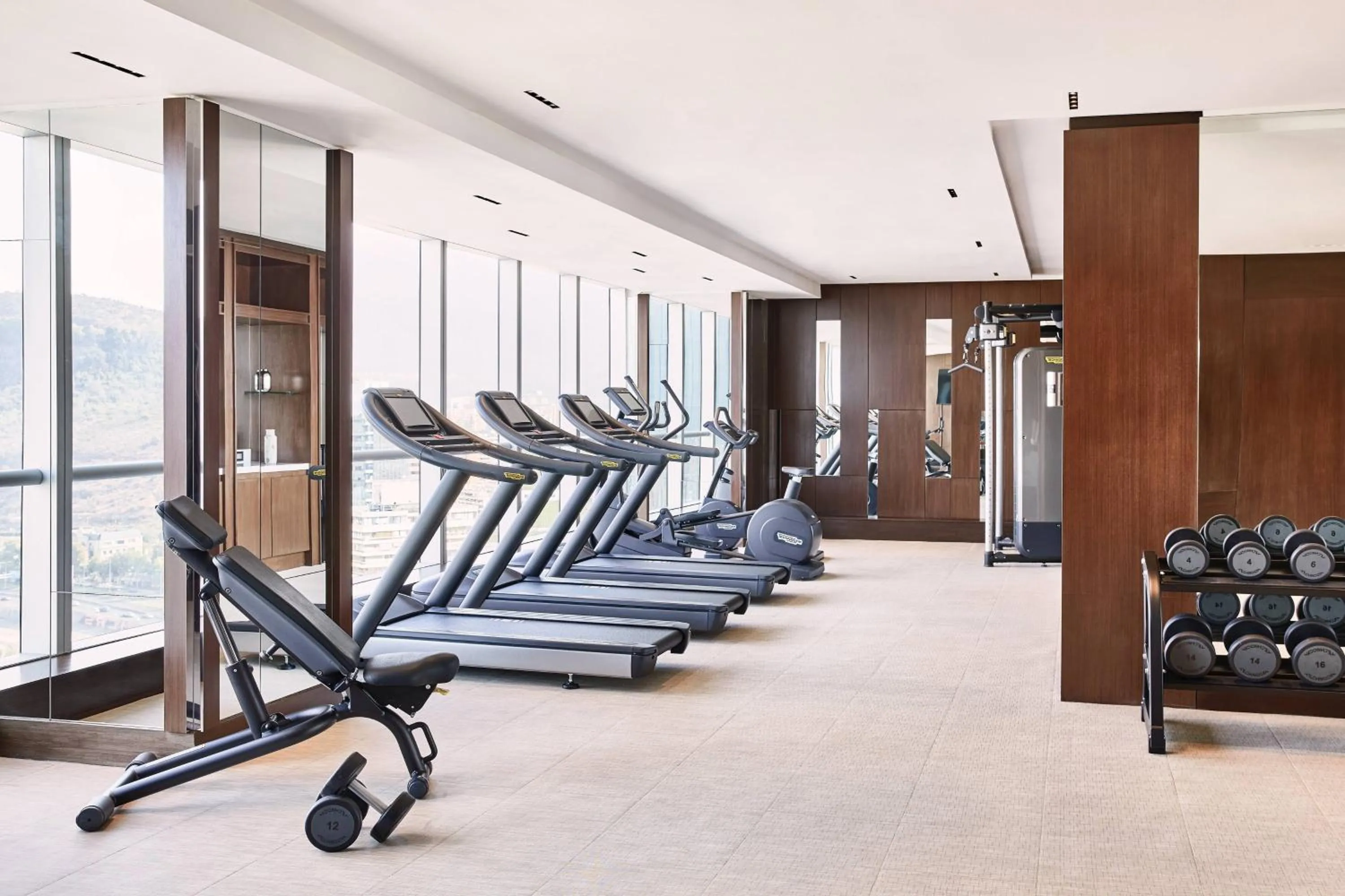 Fitness centre/facilities in AC Hotel by Marriott Santiago Cenco Costanera