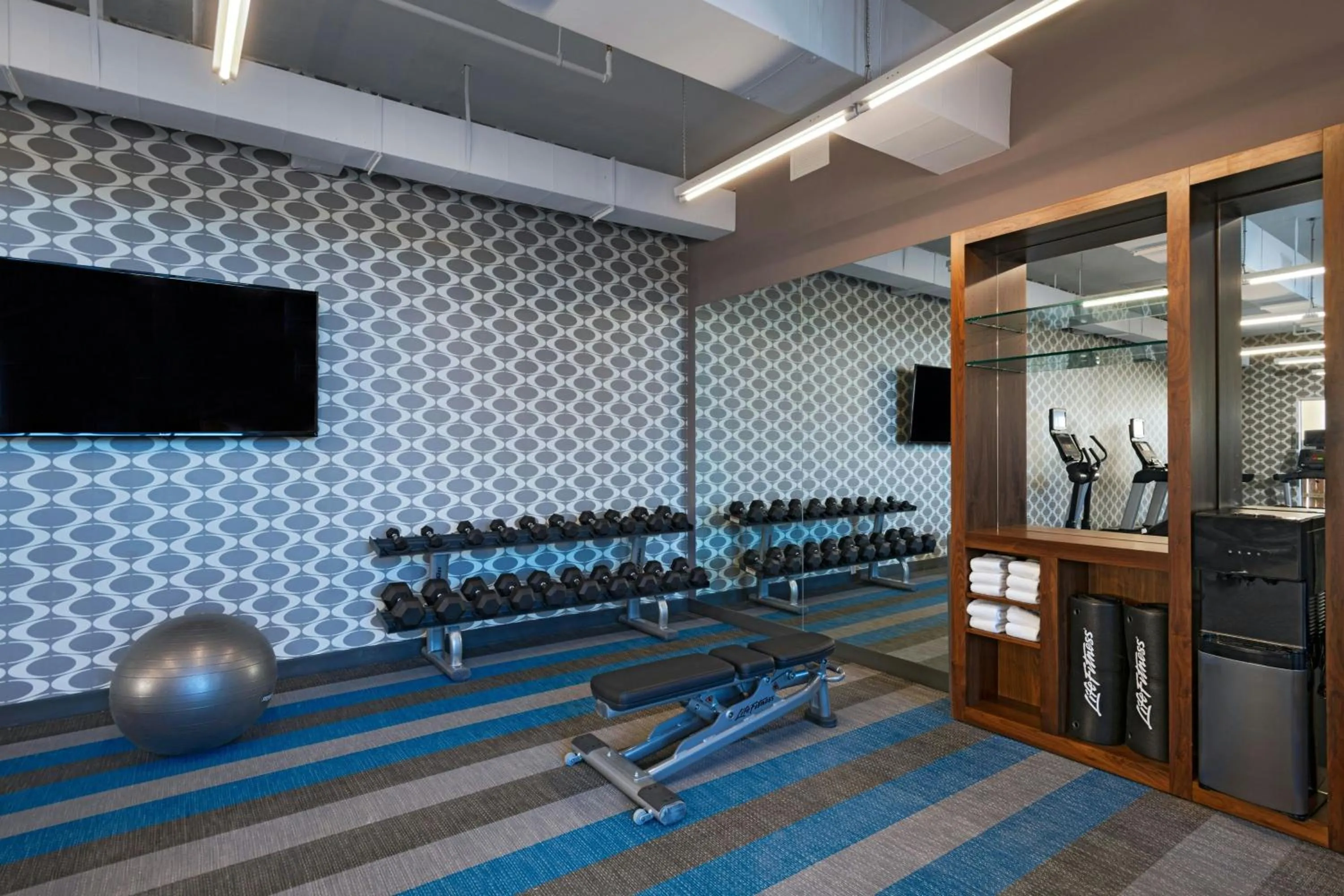 Fitness centre/facilities in Aloft Waco Downtown