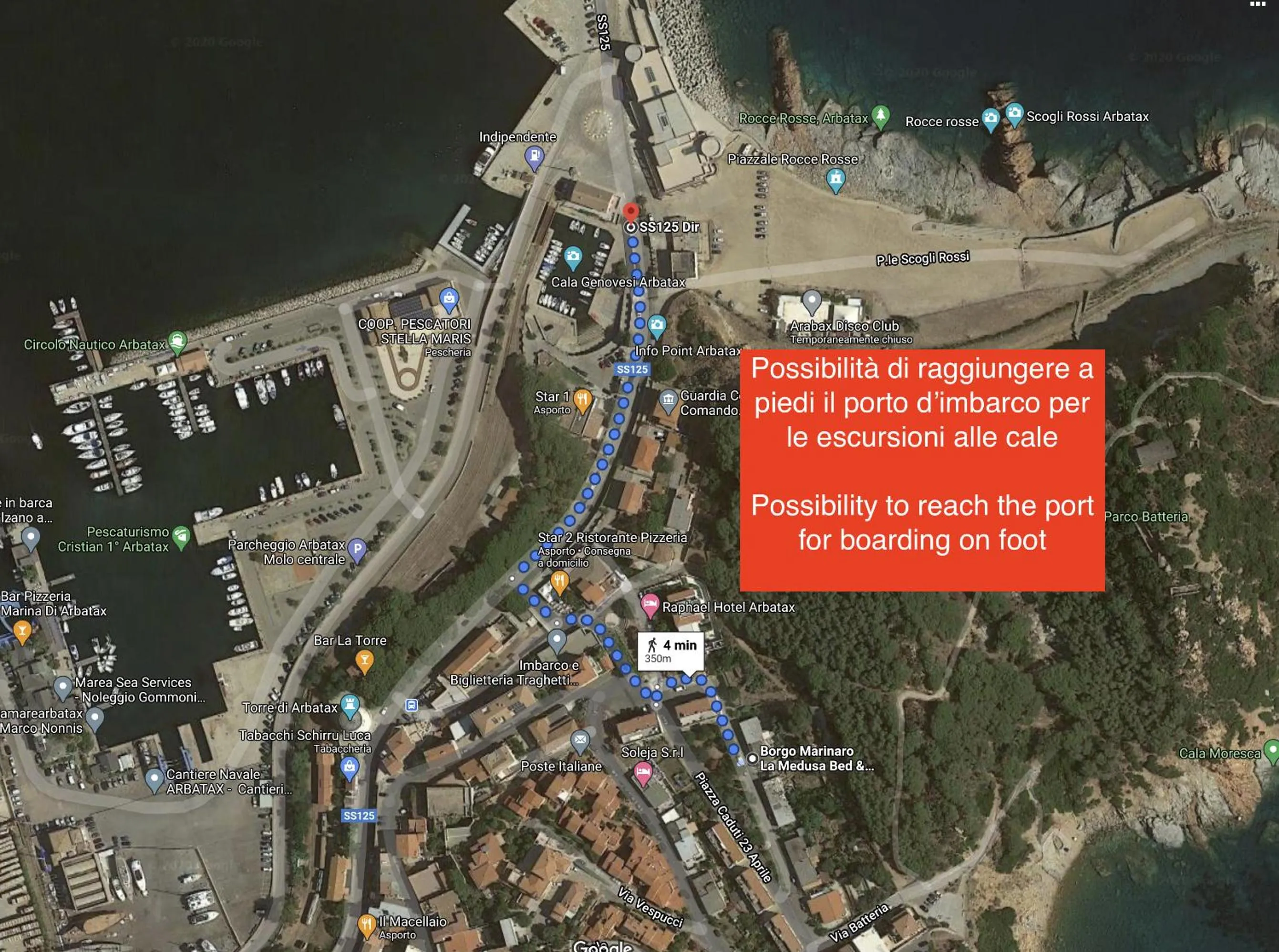 City view in Borgo Marinaro La Medusa Arbatax - camera matrimoniale con bagno privato-