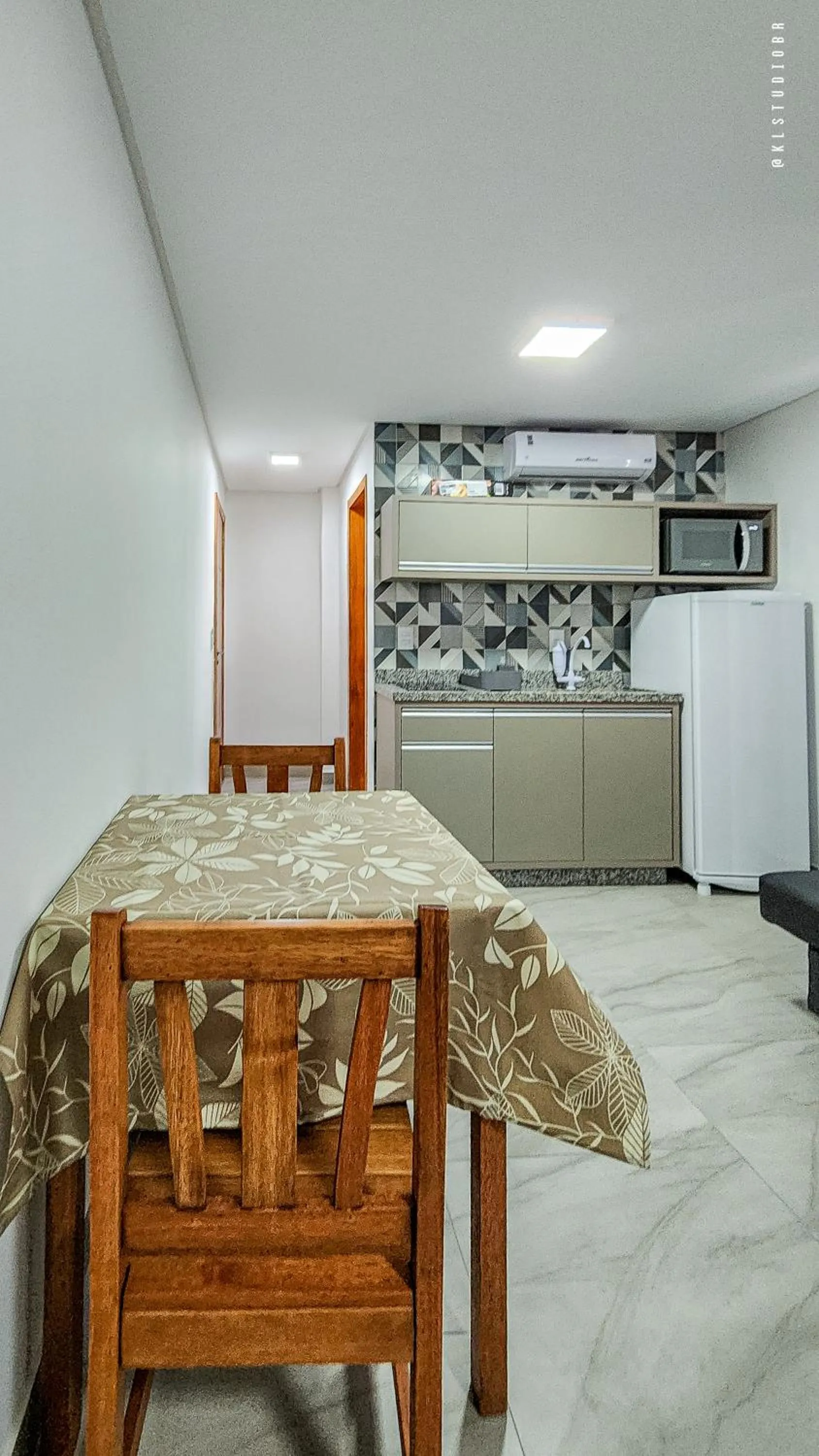 Kitchen or kitchenette in Apart Hotel Canto Grande